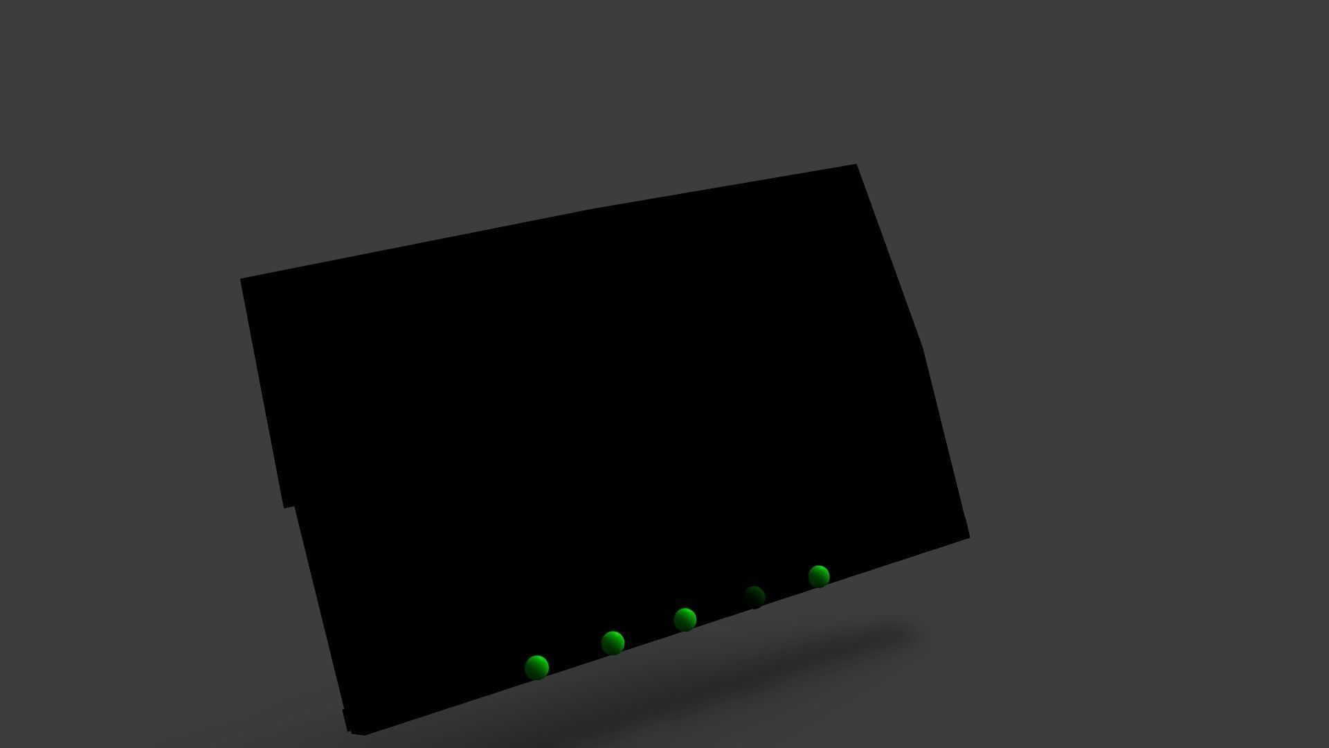 Sample Modem Or Router like Vodafone Station Low-poly 3D model_8