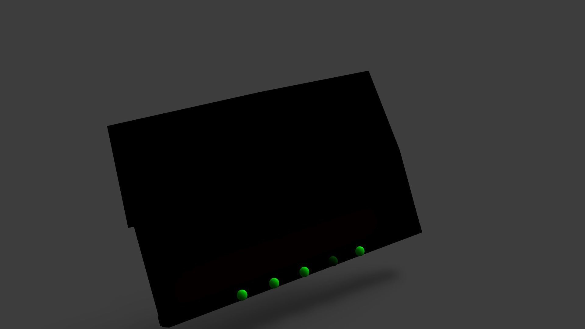 Sample Modem Or Router like Vodafone Station Low-poly 3D model_9