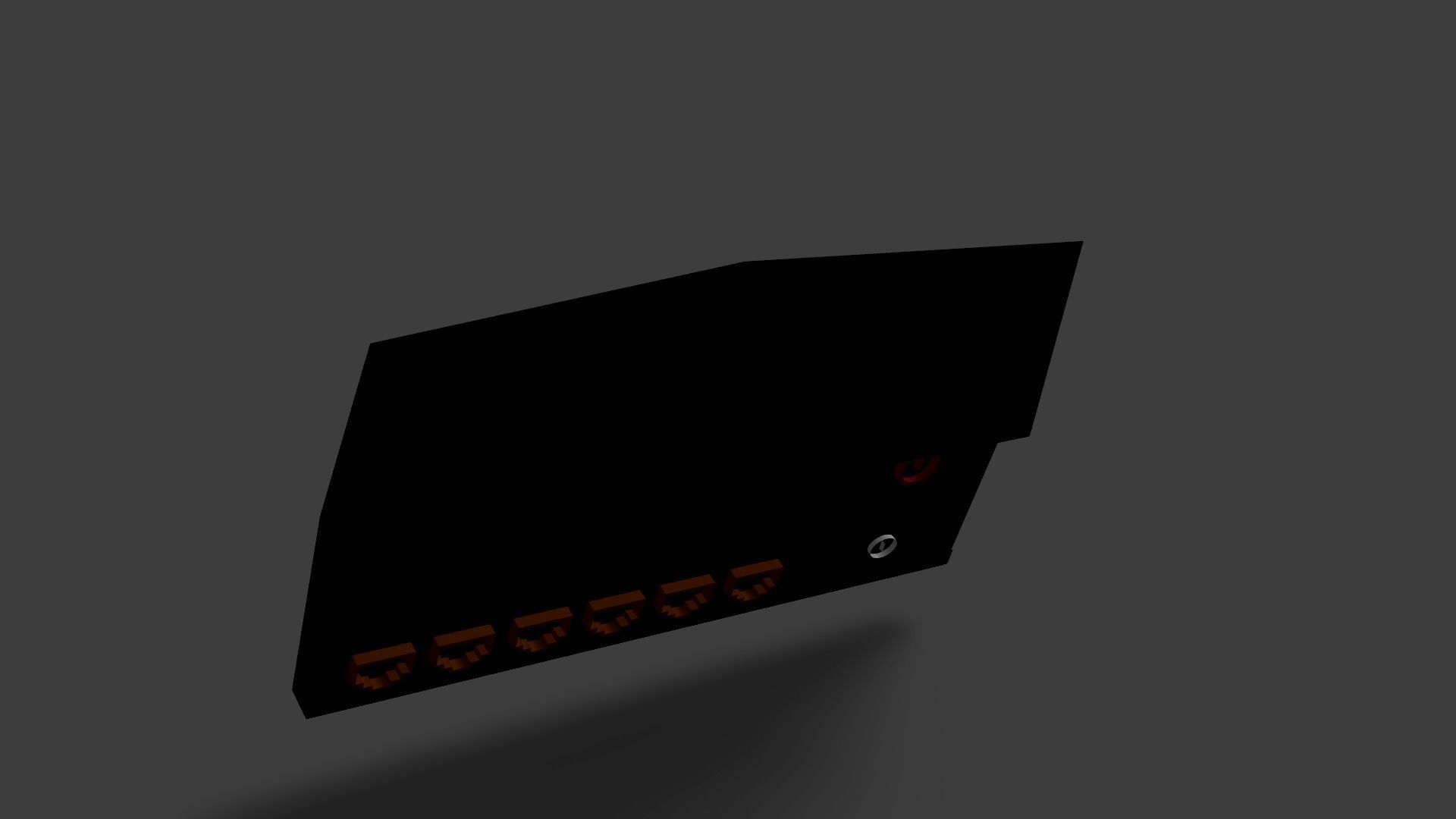 Sample Modem Or Router like Vodafone Station Low-poly 3D model_53
