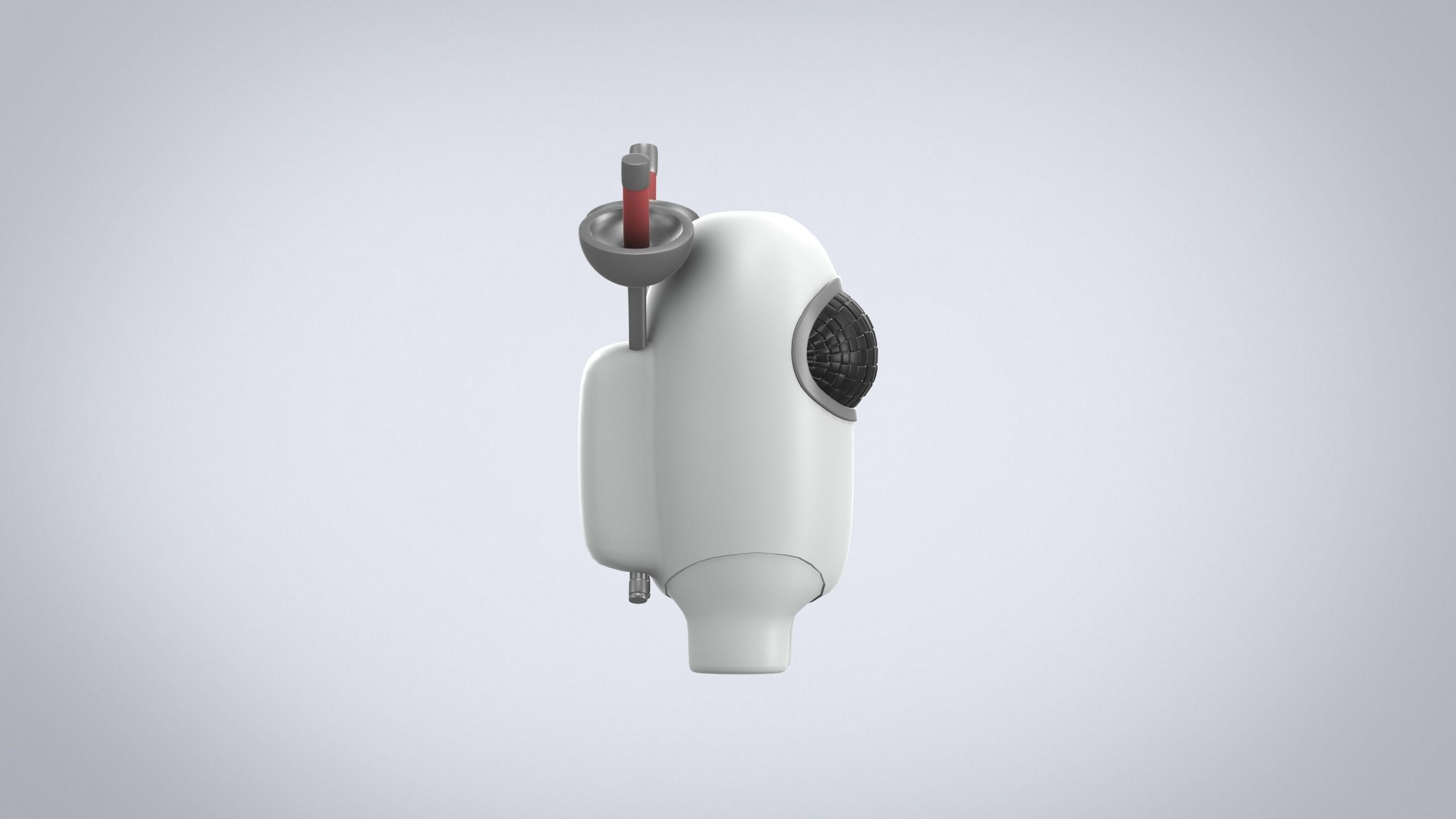 Figure among us fencer easy print 3D model 3D print model_6