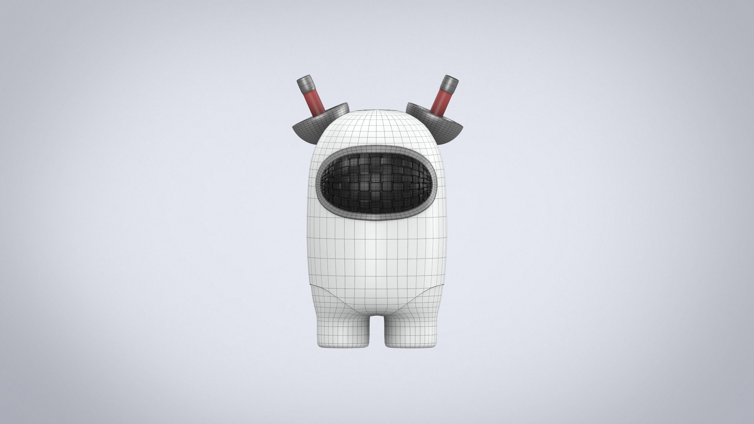 Figure among us fencer easy print 3D model 3D print model_11