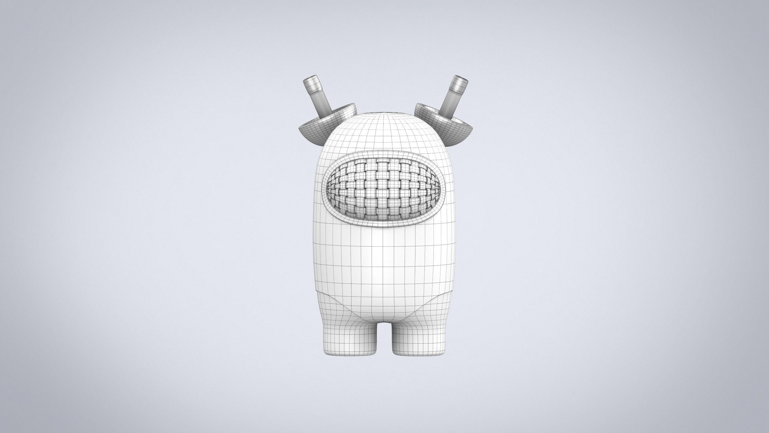 Figure among us fencer easy print 3D model 3D print model_8