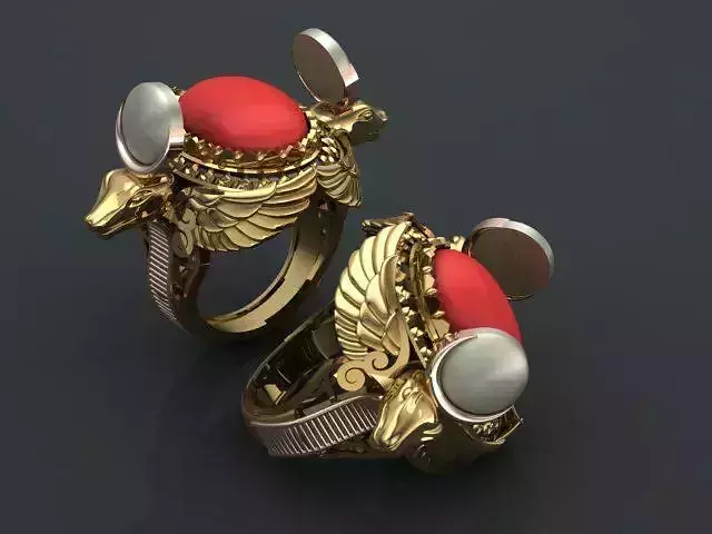 Ring of the pharaonic god Anubis