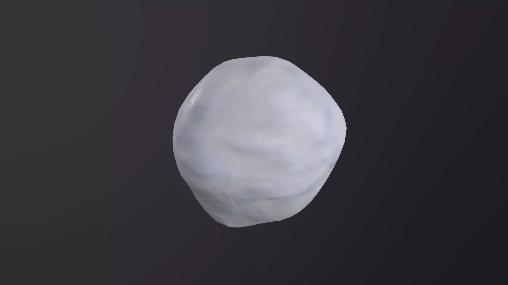 Snowball 3D Model Low-poly 3D model