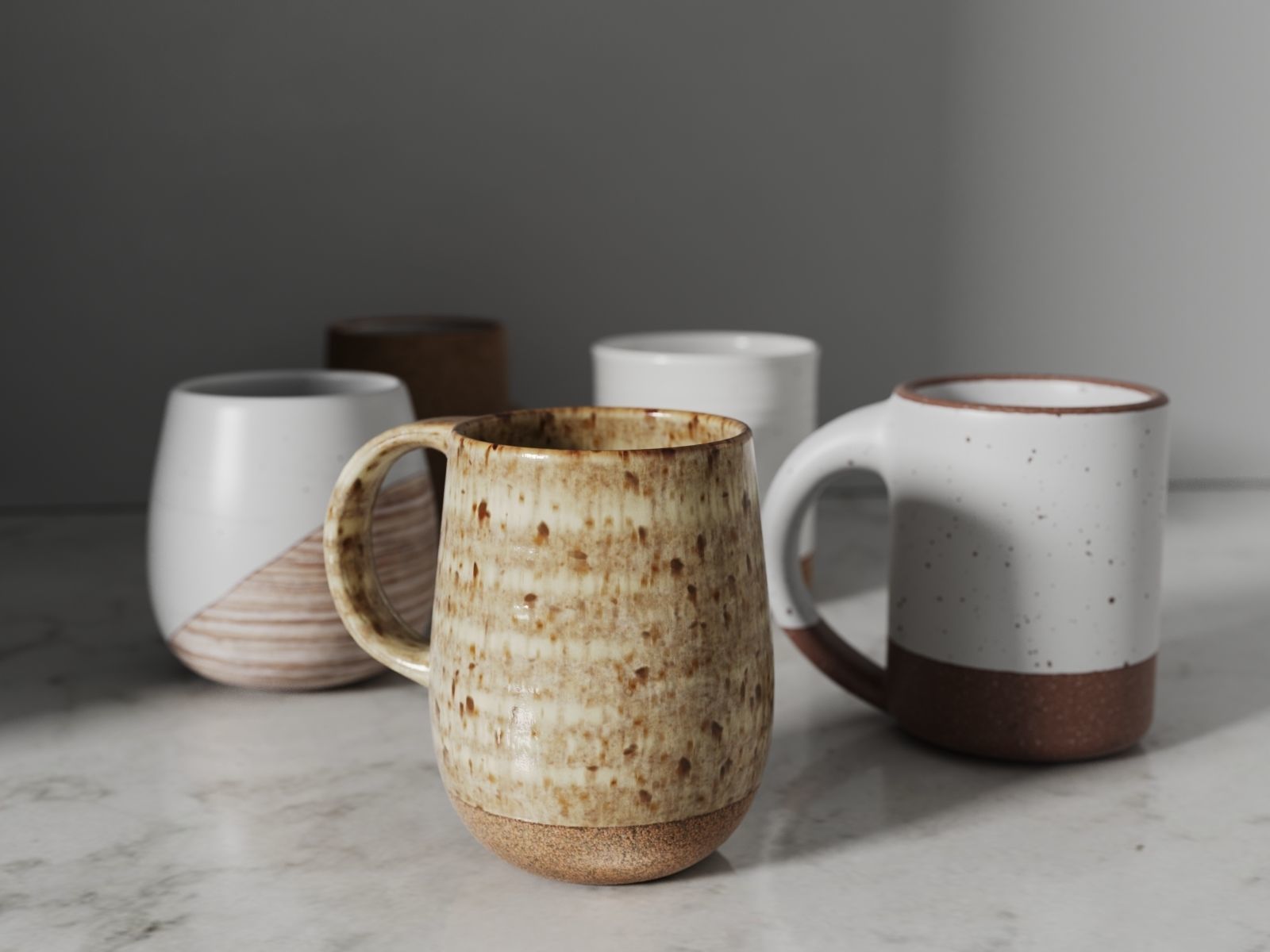 Mug Set  3D model_2