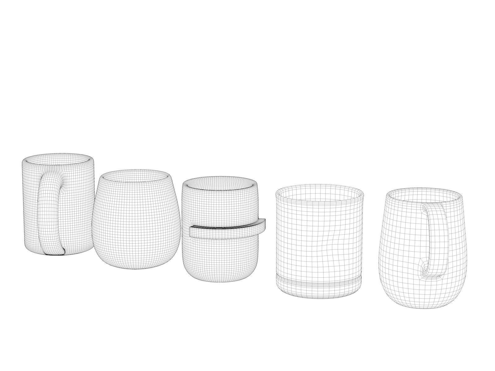 Mug Set  3D model_3