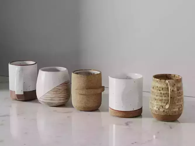 Mug Set  3D model