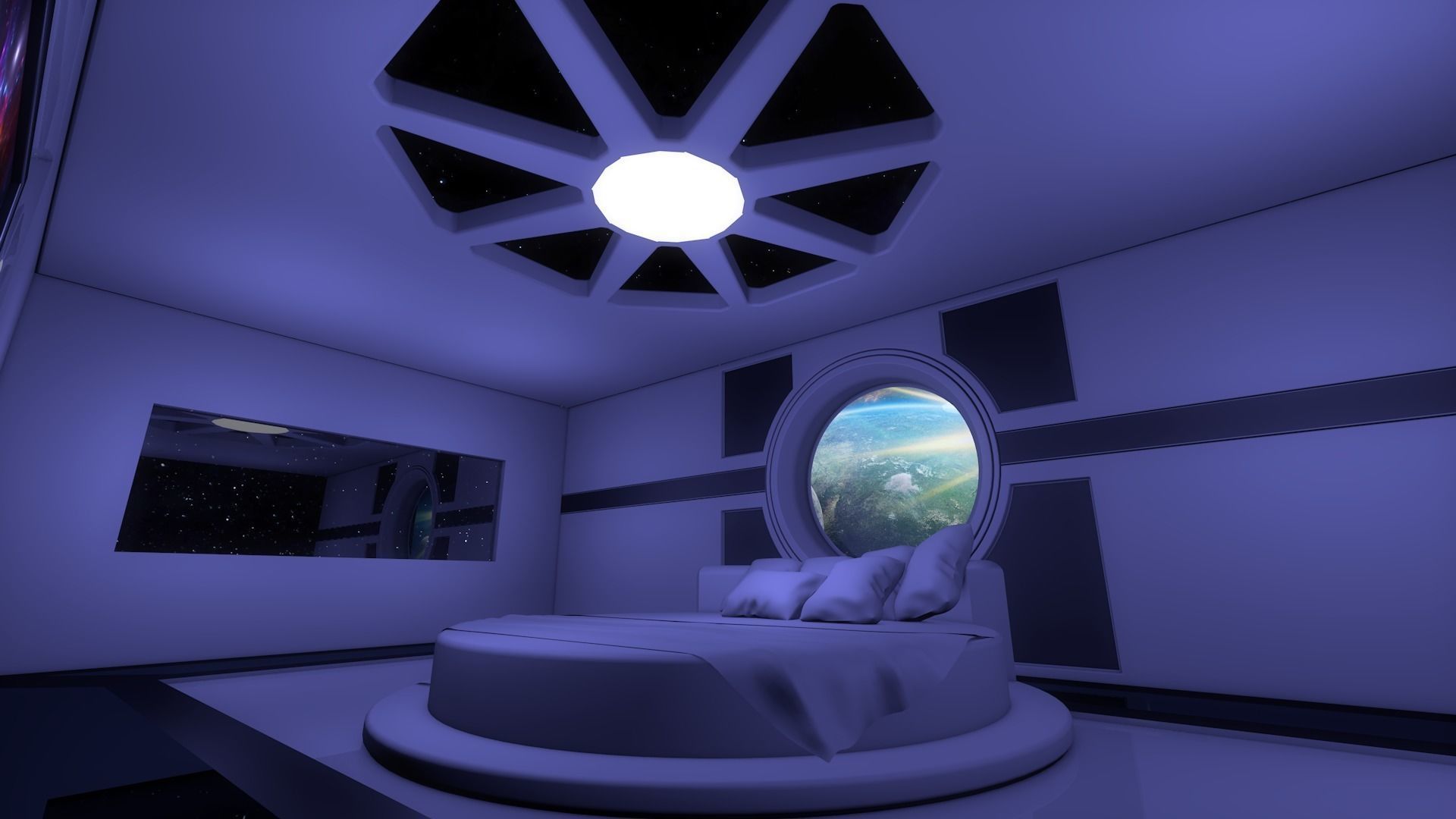 Sci Fi Room 3D model_1