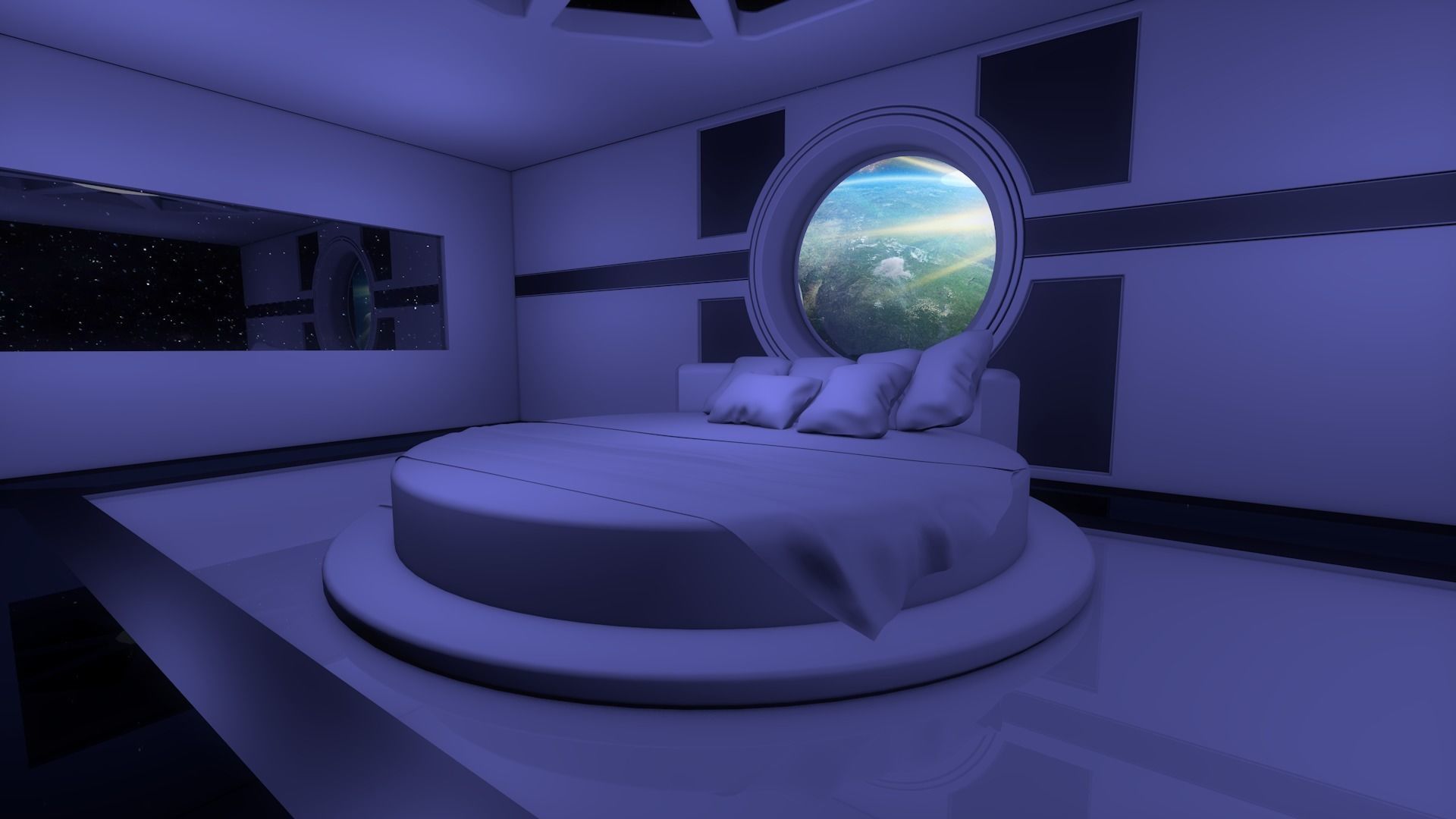 Sci Fi Room 3D model_2