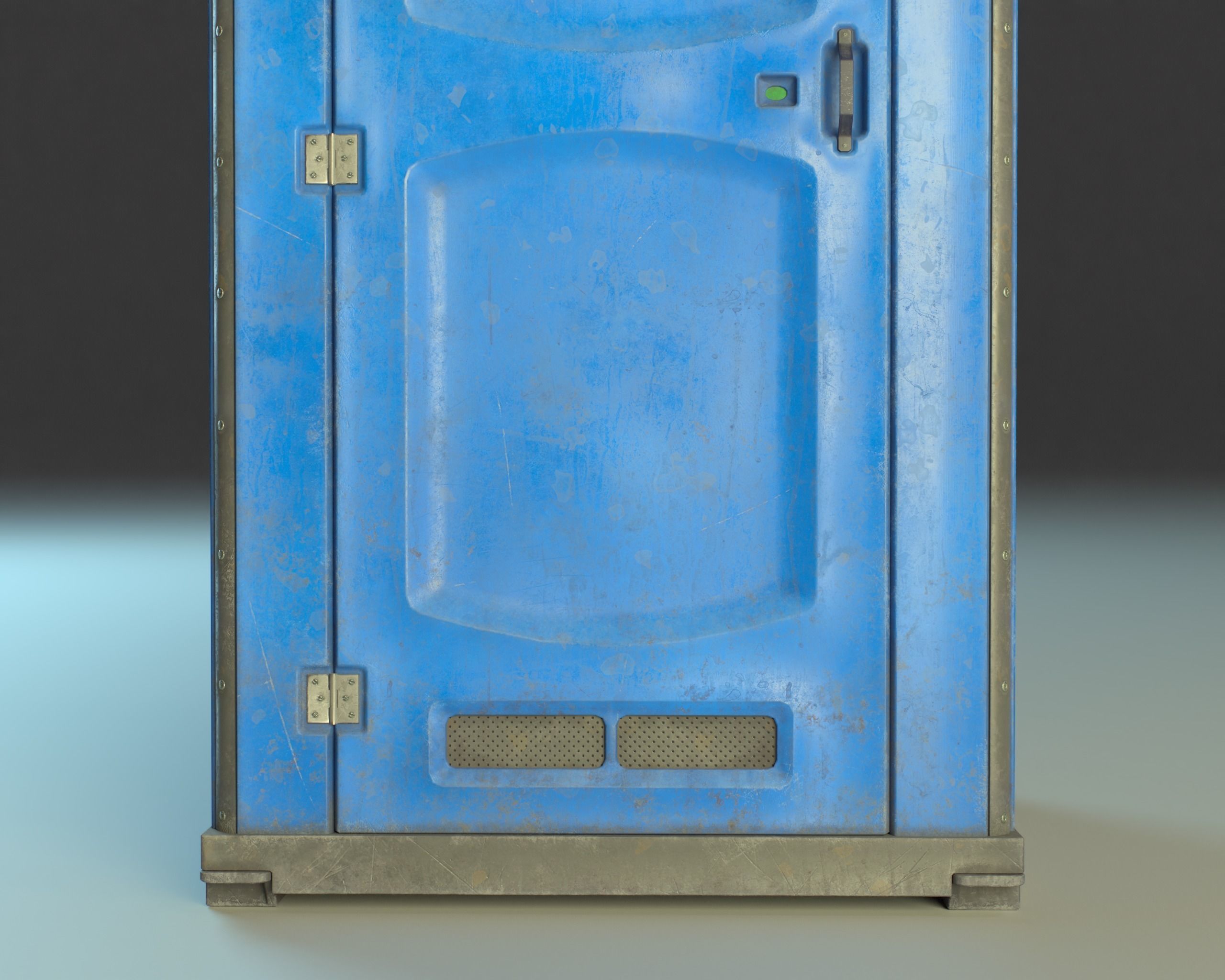 Public Portable Toilet PBR Game Ready Low-poly 3D model_6