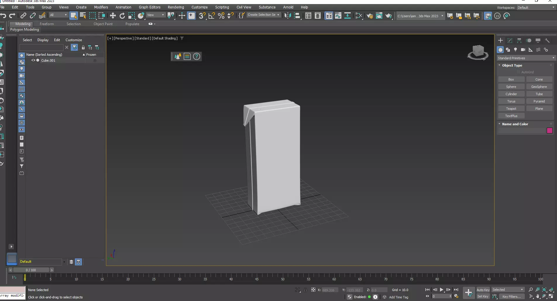 Juice Tetrapack-Packet 3D Model  3D model