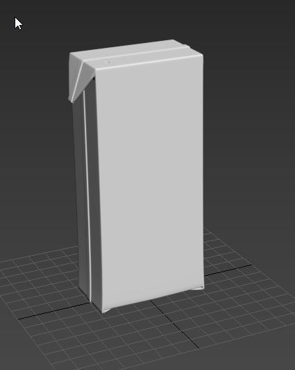 Juice Tetrapack-Packet 3D Model  3D model