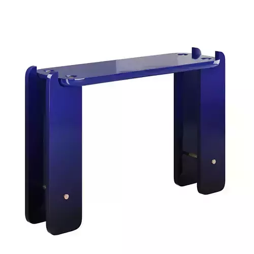 Ipanema Modern Blue and Gold Console Table by Duistt