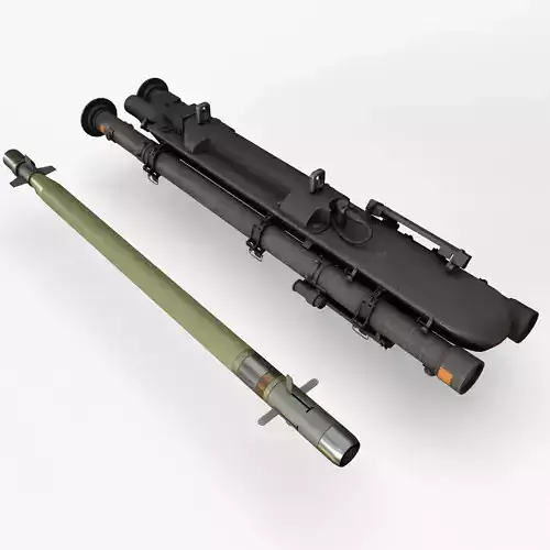 AIM-92 Stinger Launcher Low-poly 3D model