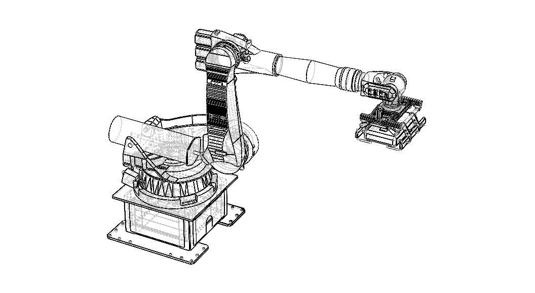 KUKA Robot KR 210-2K W Gripper Free 3D model_3