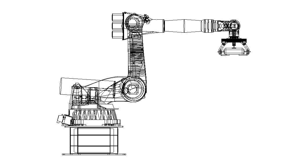 KUKA Robot KR 210-2K W Gripper Free 3D model_8