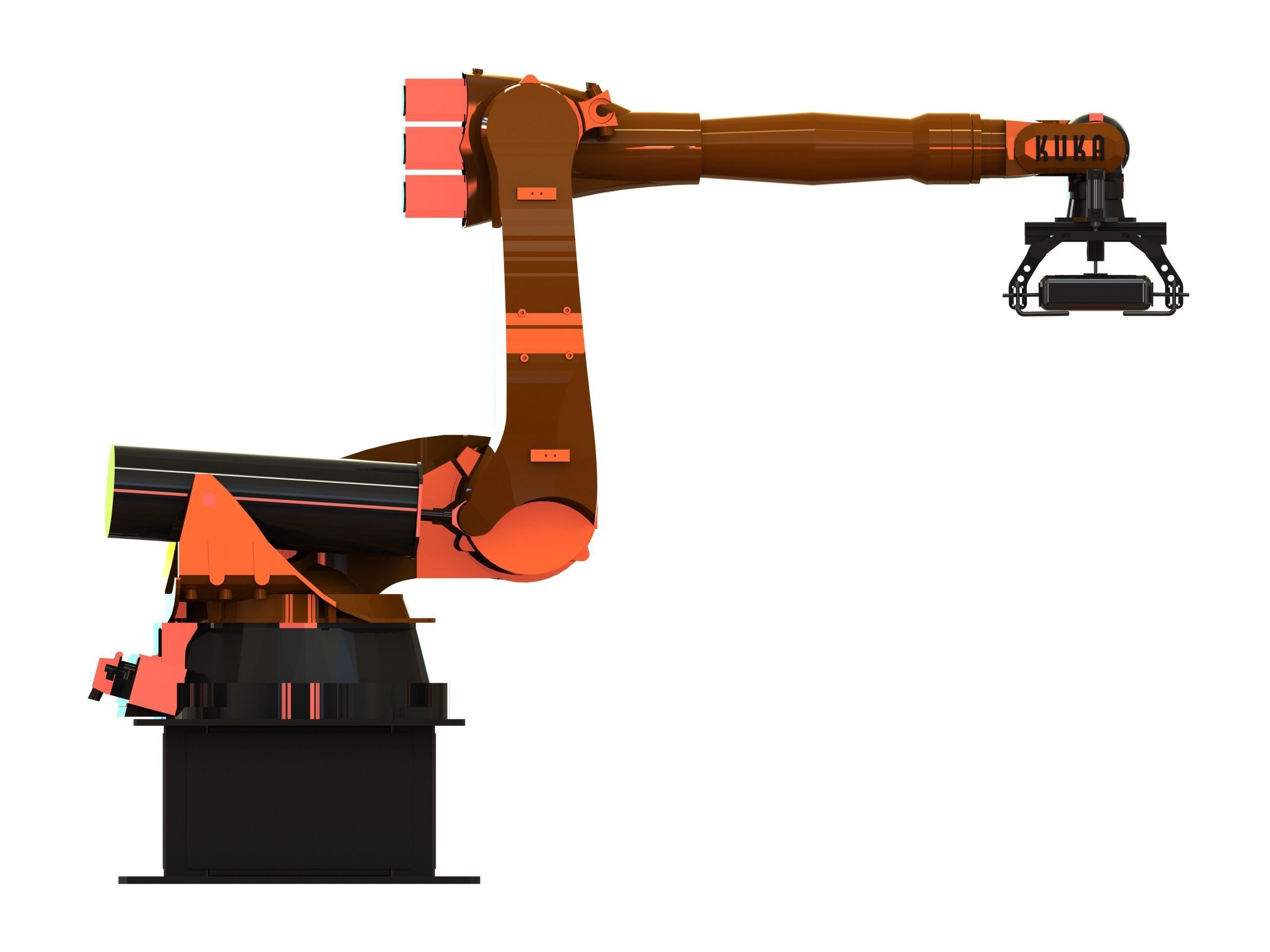 KUKA Robot KR 210-2K W Gripper Free 3D model_1