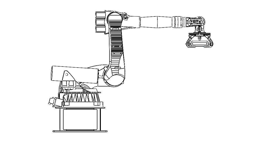 KUKA Robot KR 210-2K W Gripper Free 3D model_6