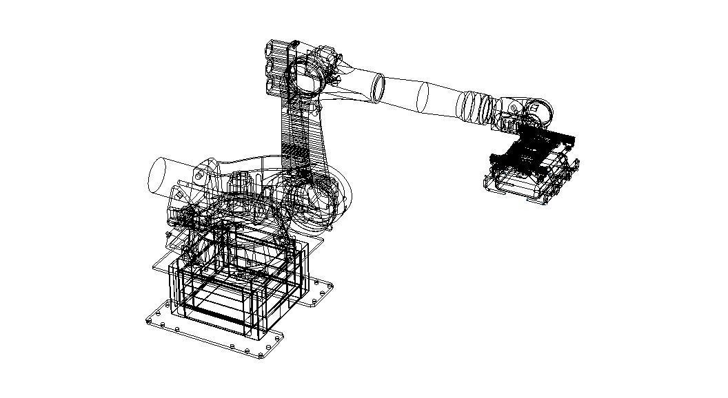 KUKA Robot KR 210-2K W Gripper Free 3D model_4