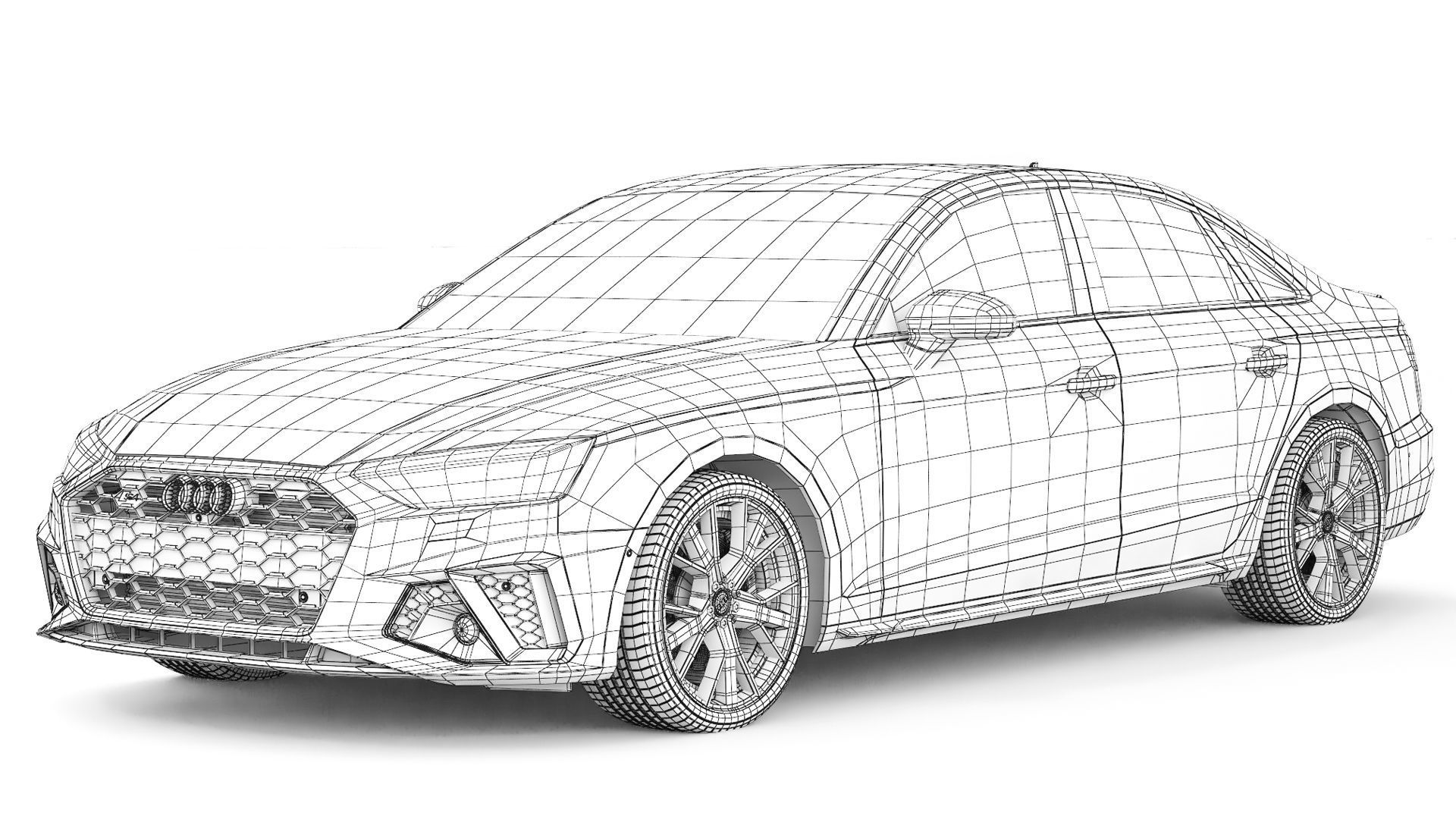 Audi S4 2020 3D model_8