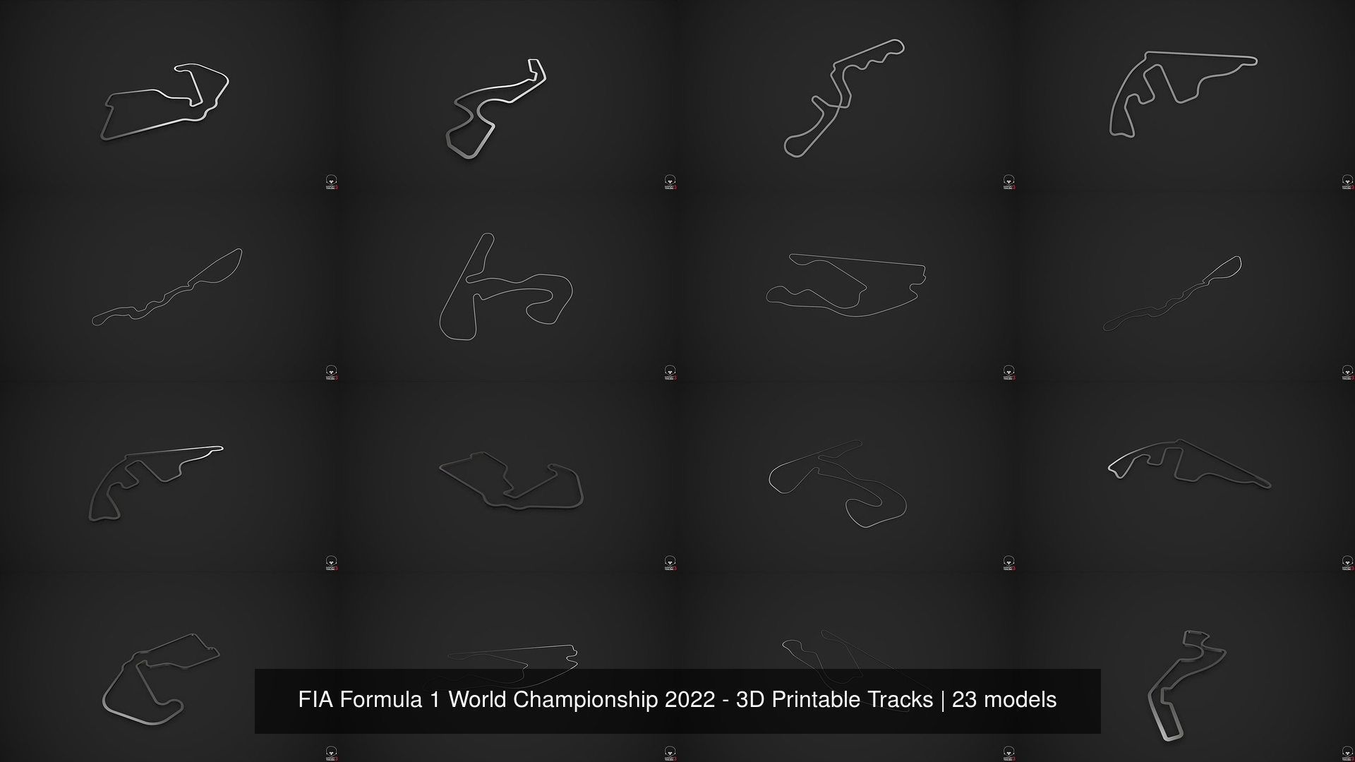 FIA Formula 1 World Championship 2022 - 3D Printable Tracks 3D Model Collection_25