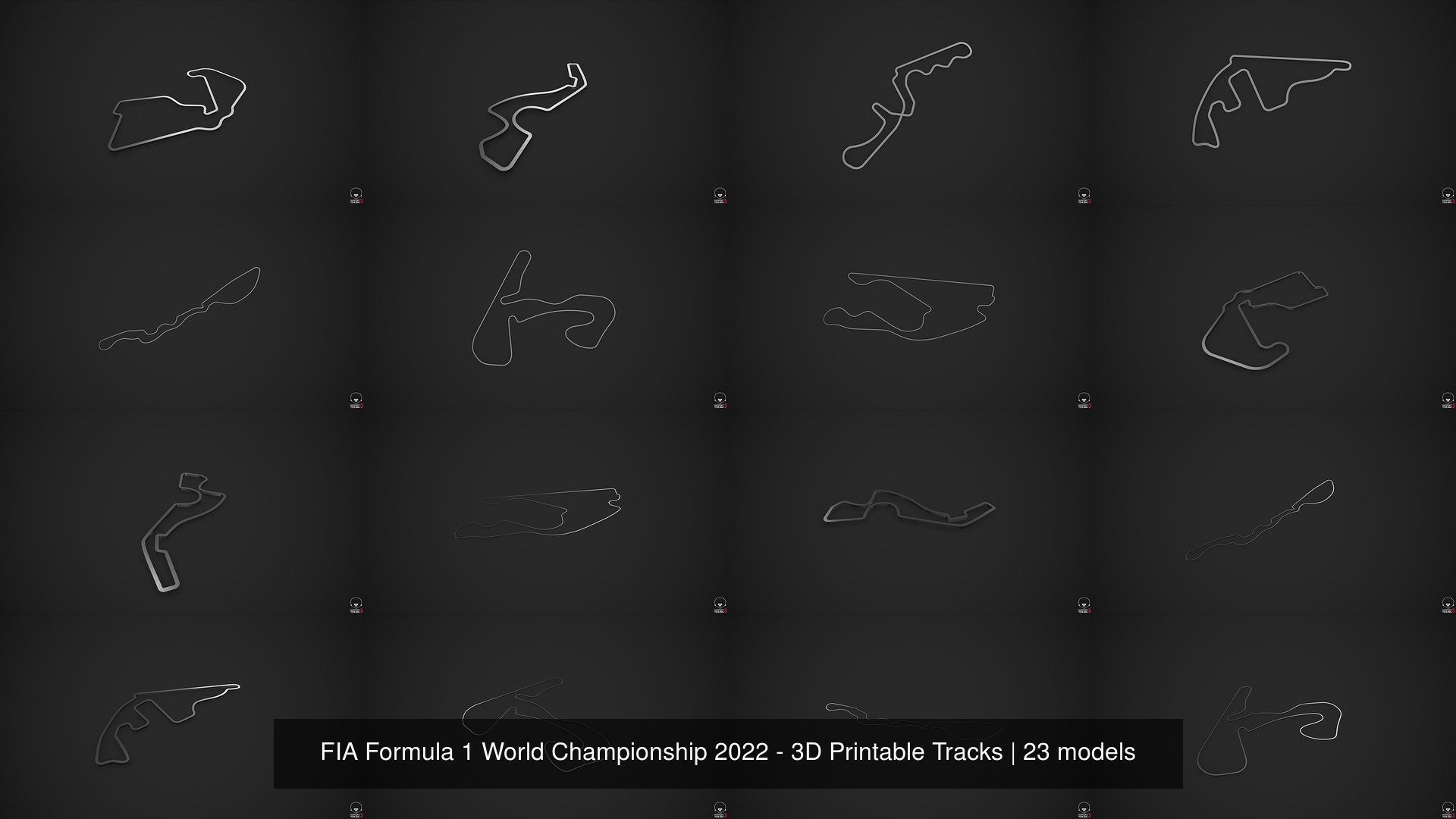 FIA Formula 1 World Championship 2022 - 3D Printable Tracks 3D Model Collection_27