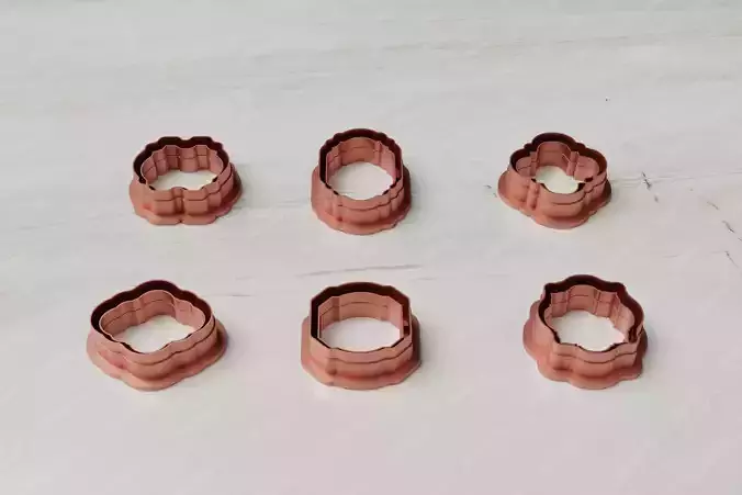 Decorative Shape clay cutter set of 06 PCS 