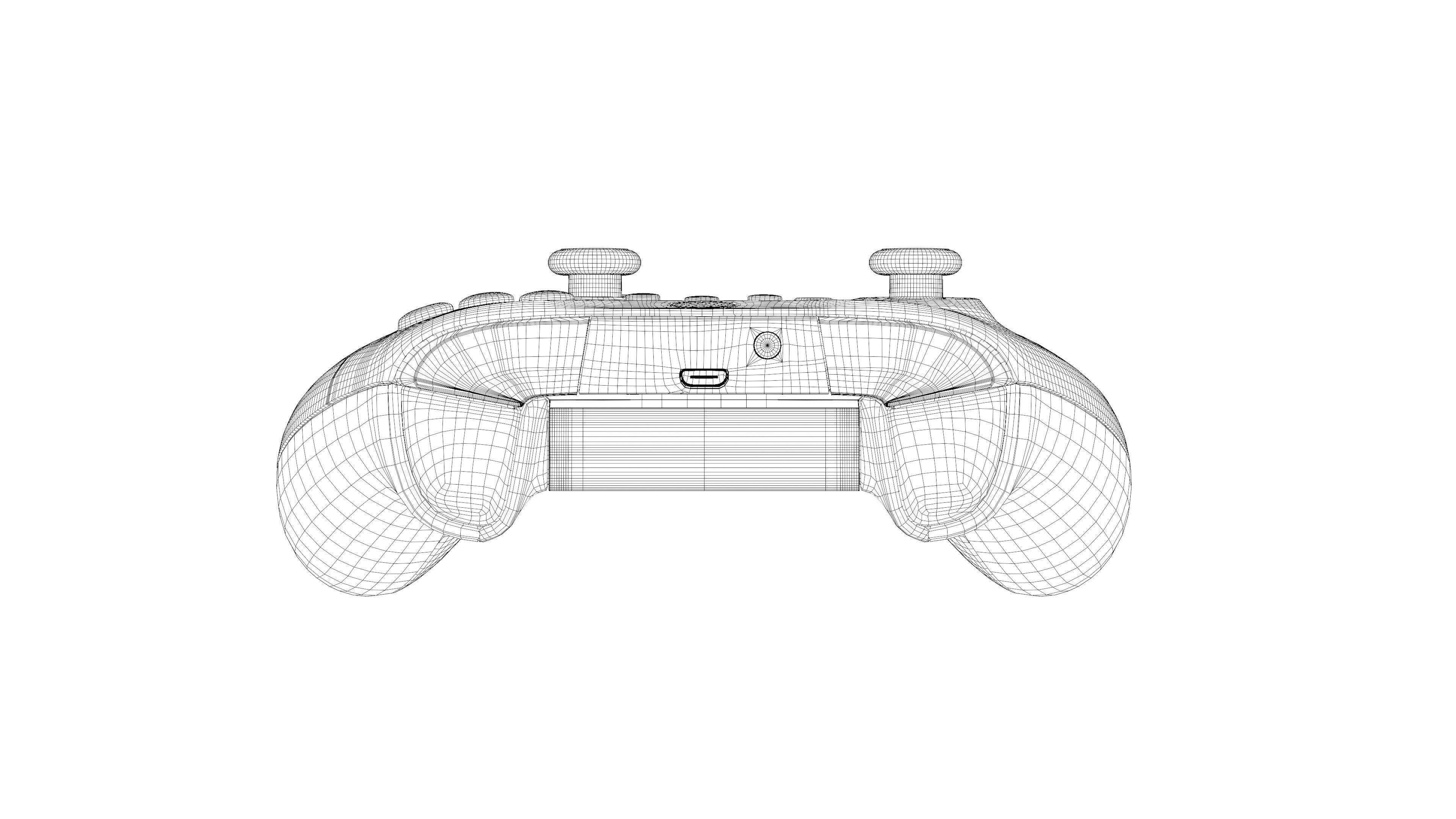 Xbox Series X Controller pbr Low-poly 3D model_9