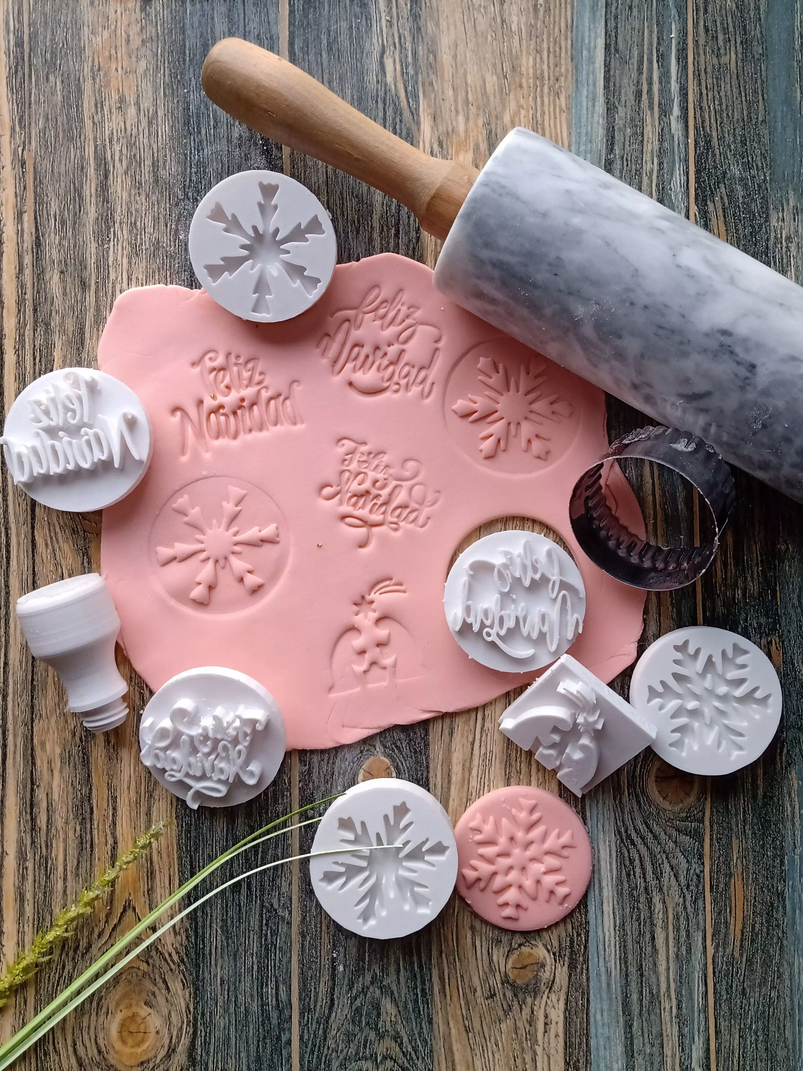 Combo x 10 Set de Sellos con Mango Interacambiable Varios 3D print model_0