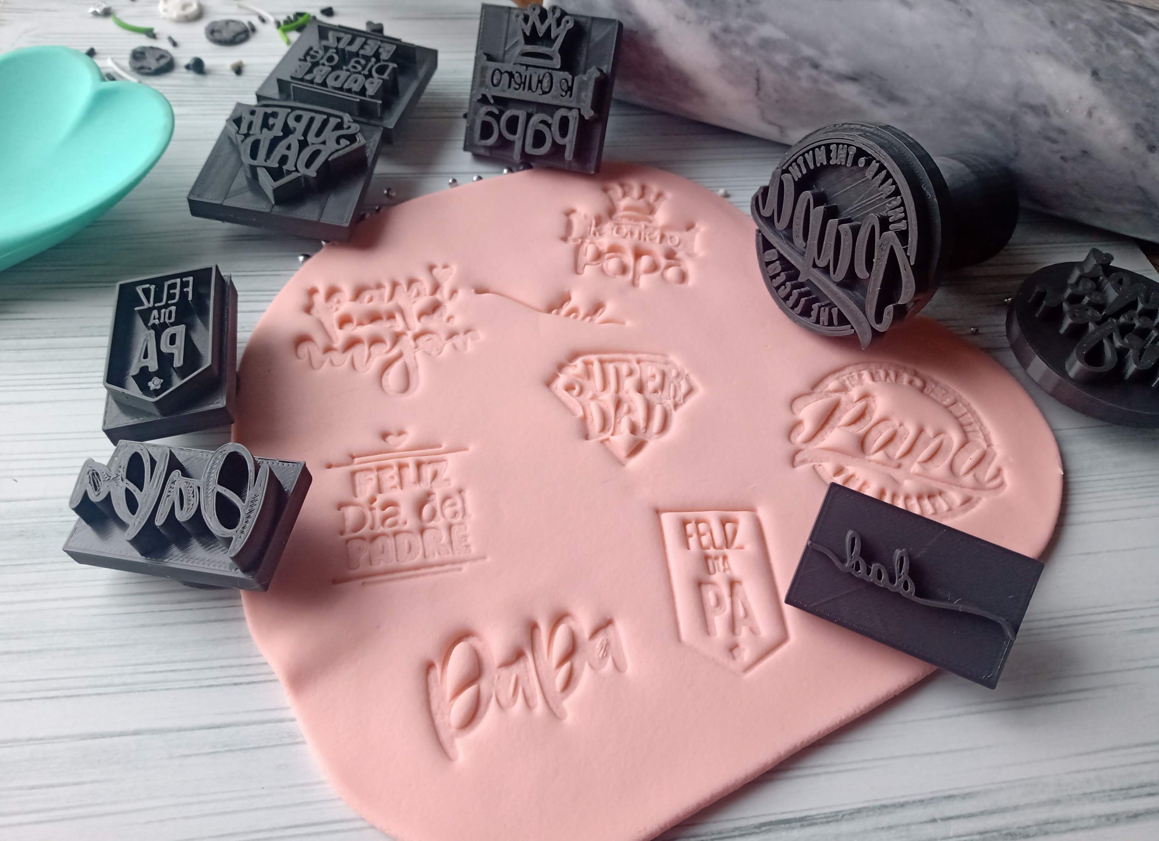 Combo x 10 Set de Sellos con Mango Interacambiable Varios 3D print model_7