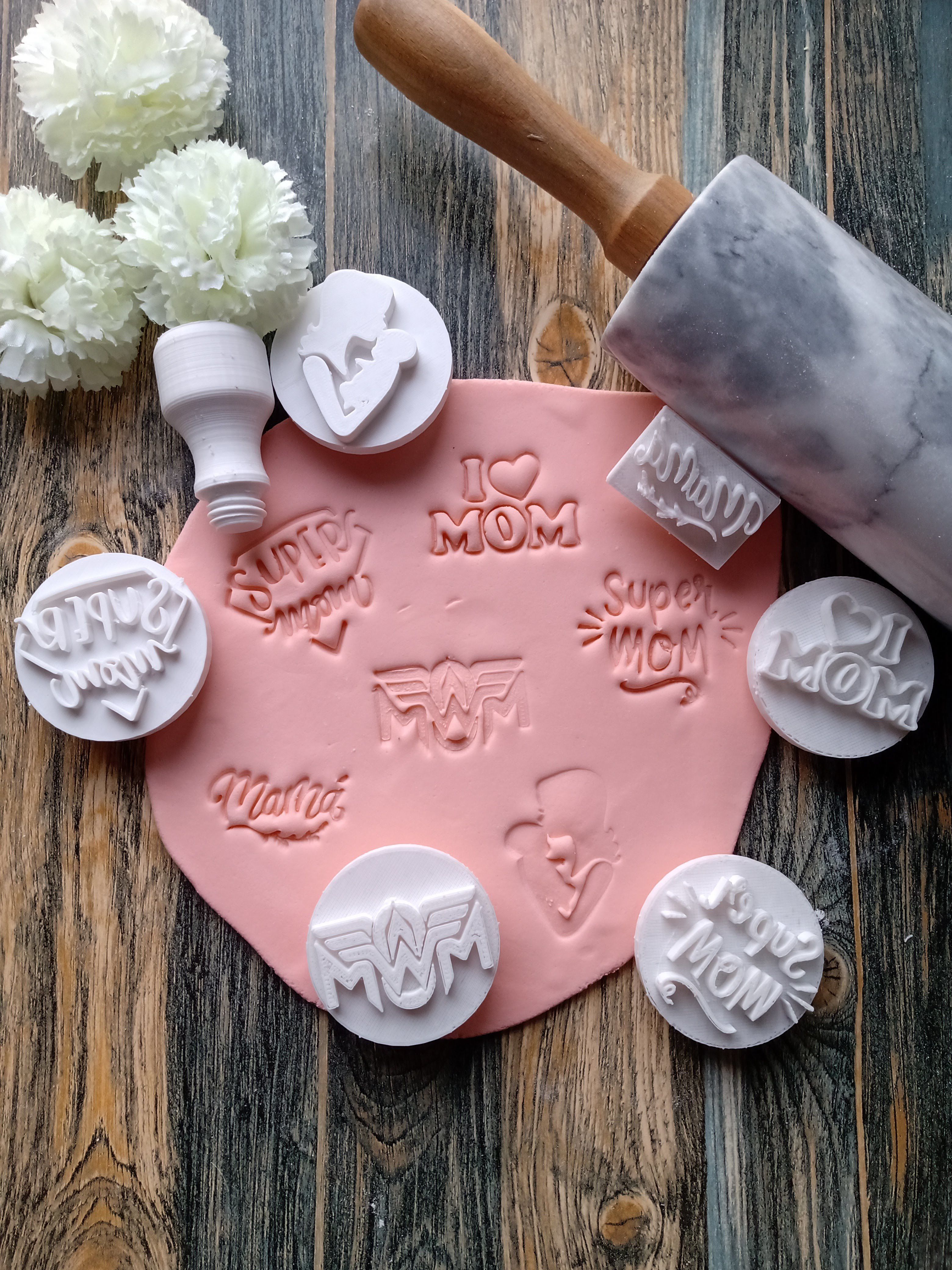 Combo x 10 Set de Sellos con Mango Interacambiable Varios 3D print model_4