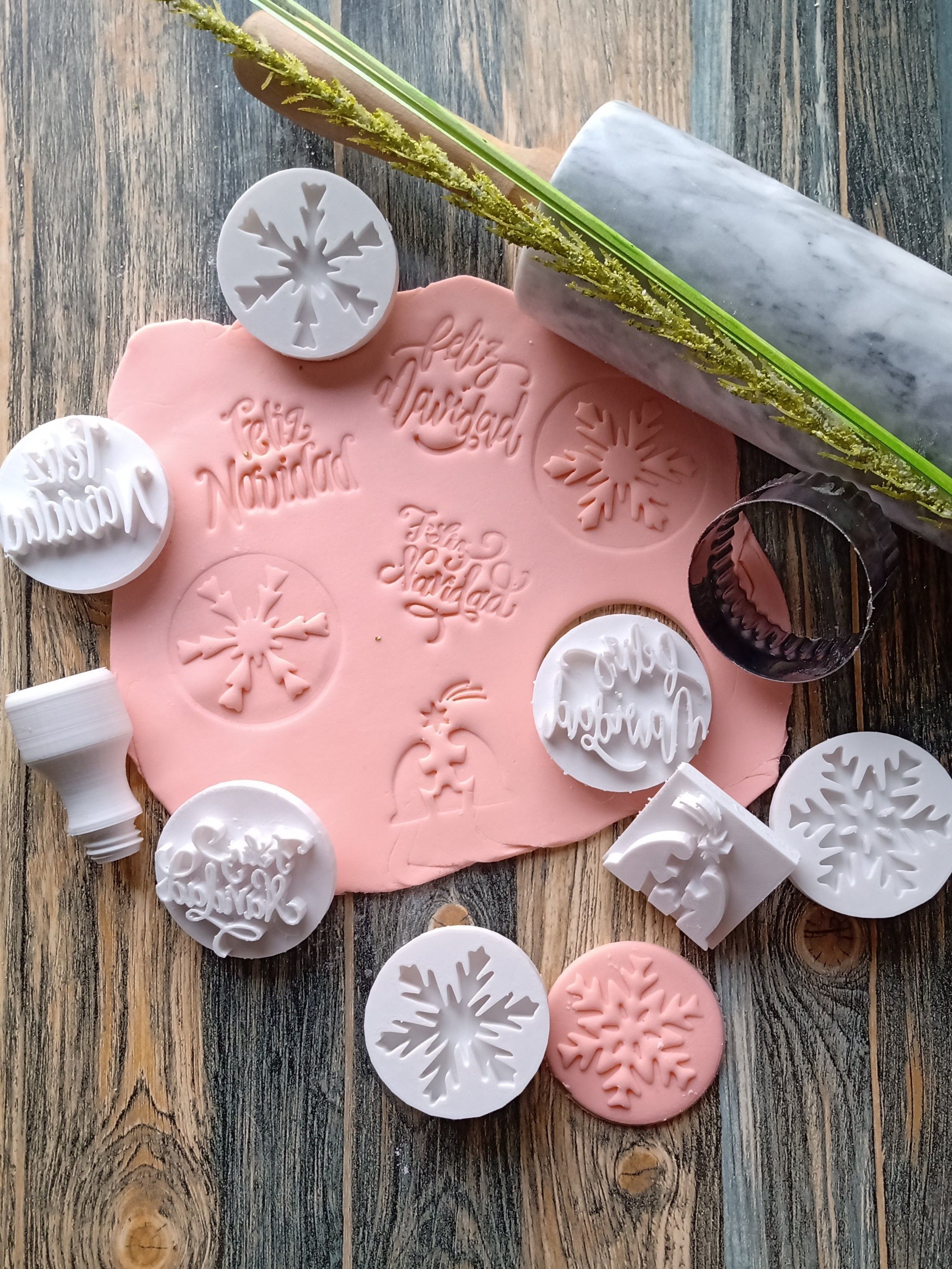 Combo x 10 Set de Sellos con Mango Interacambiable Varios 3D print model_2