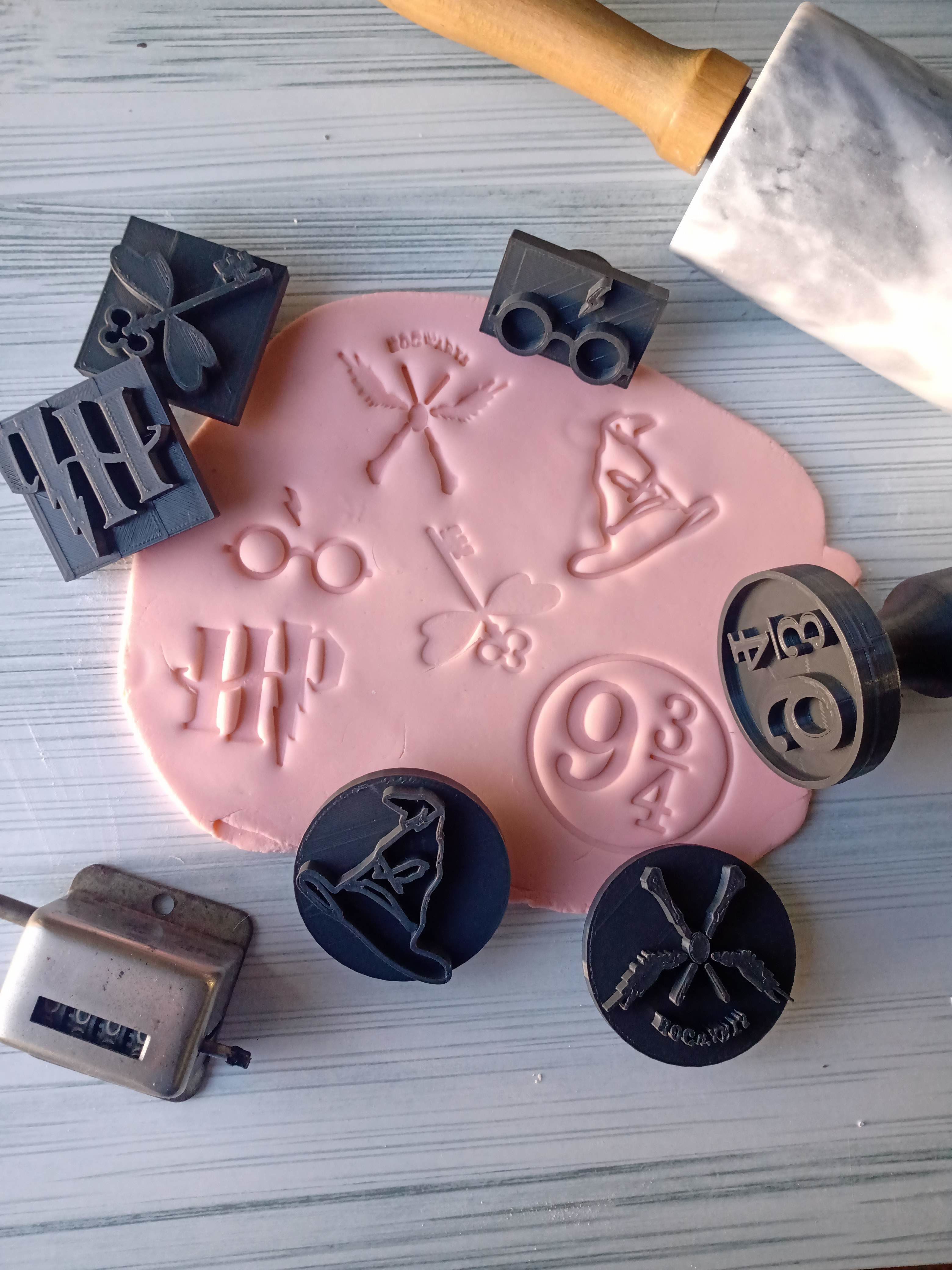 Combo x 10 Set de Sellos con Mango Interacambiable Varios 3D print model_16