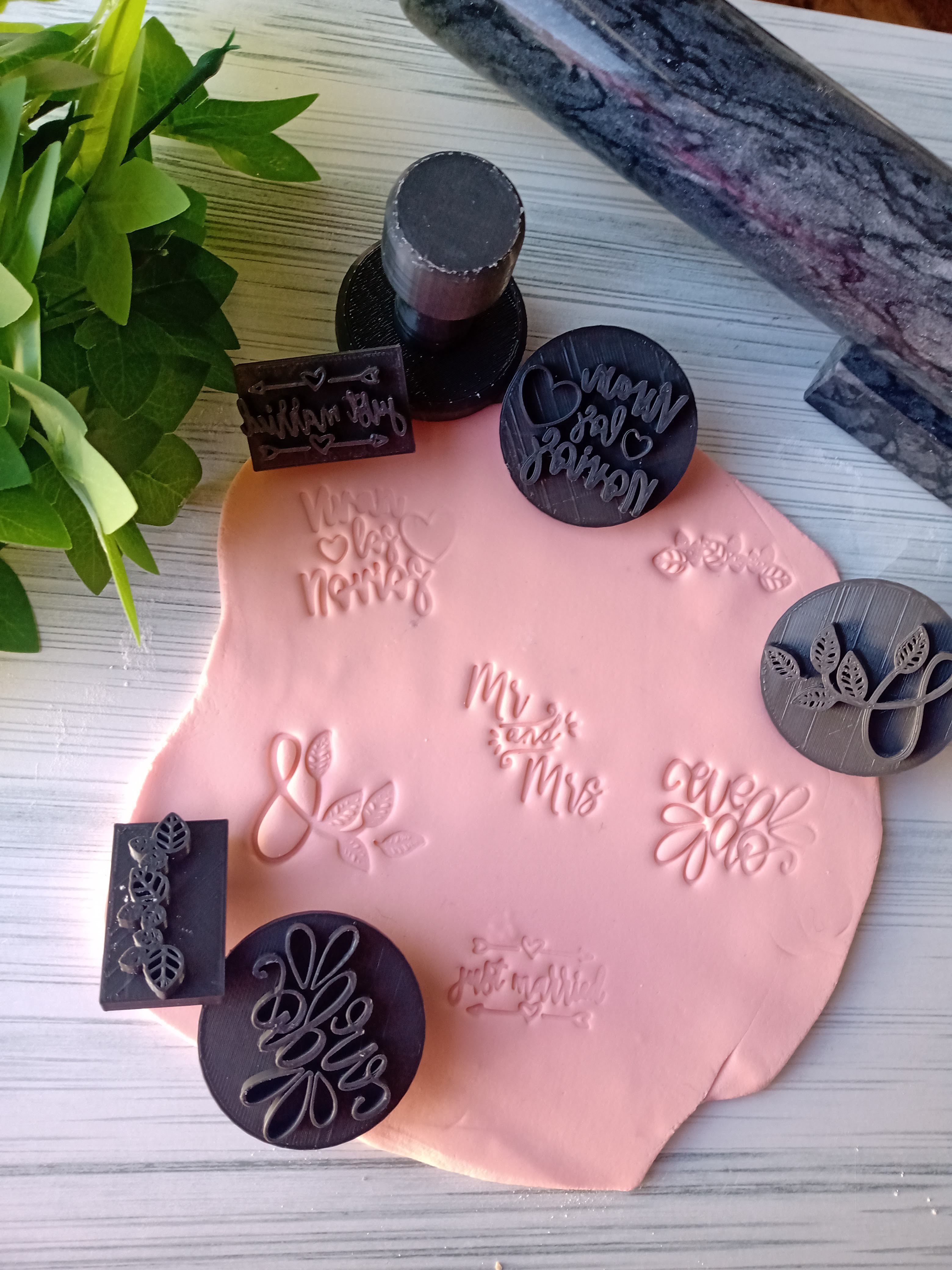 Combo x 10 Set de Sellos con Mango Interacambiable Varios 3D print model_11