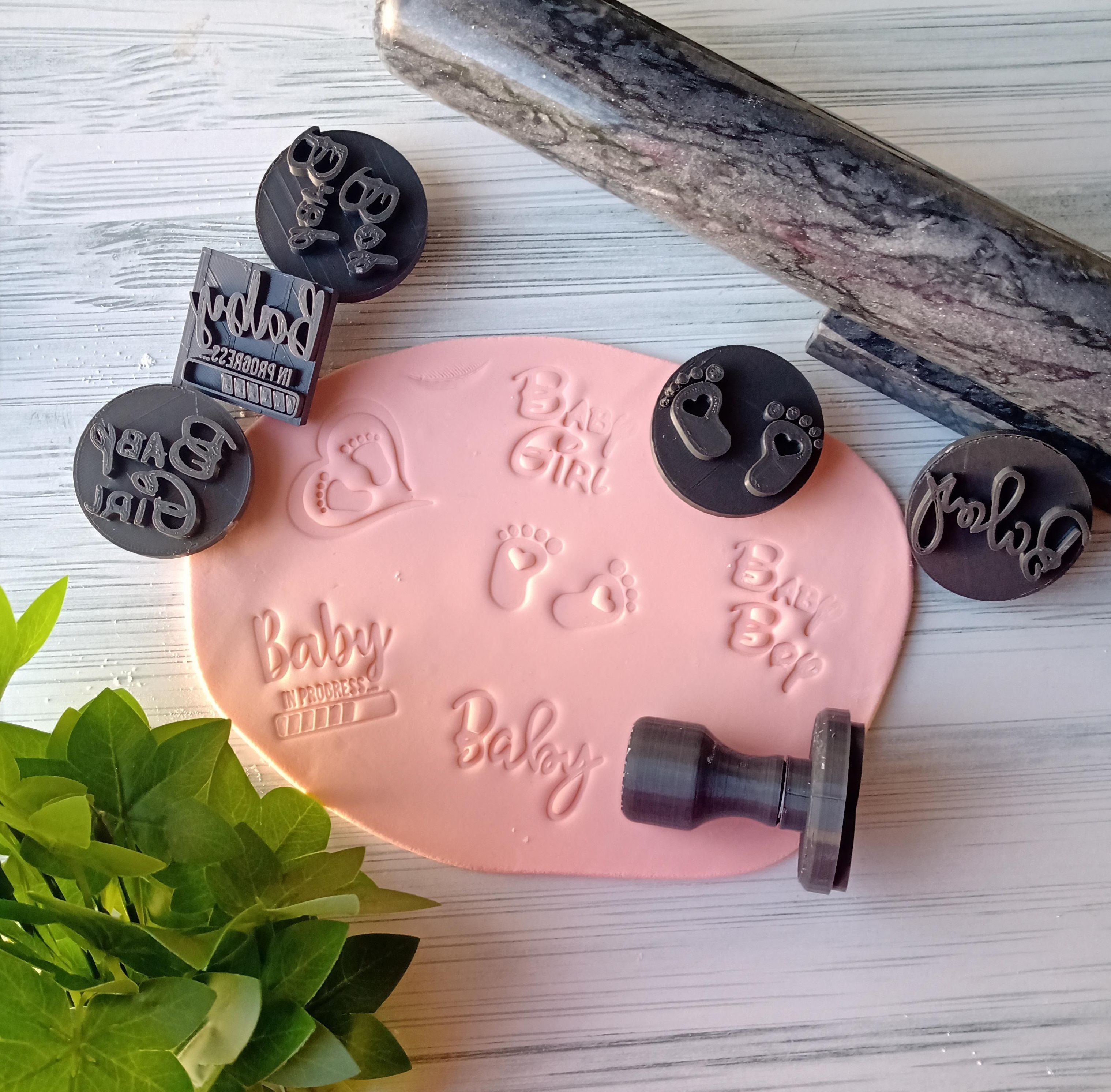 Combo x 10 Set de Sellos con Mango Interacambiable Varios 3D print model_10