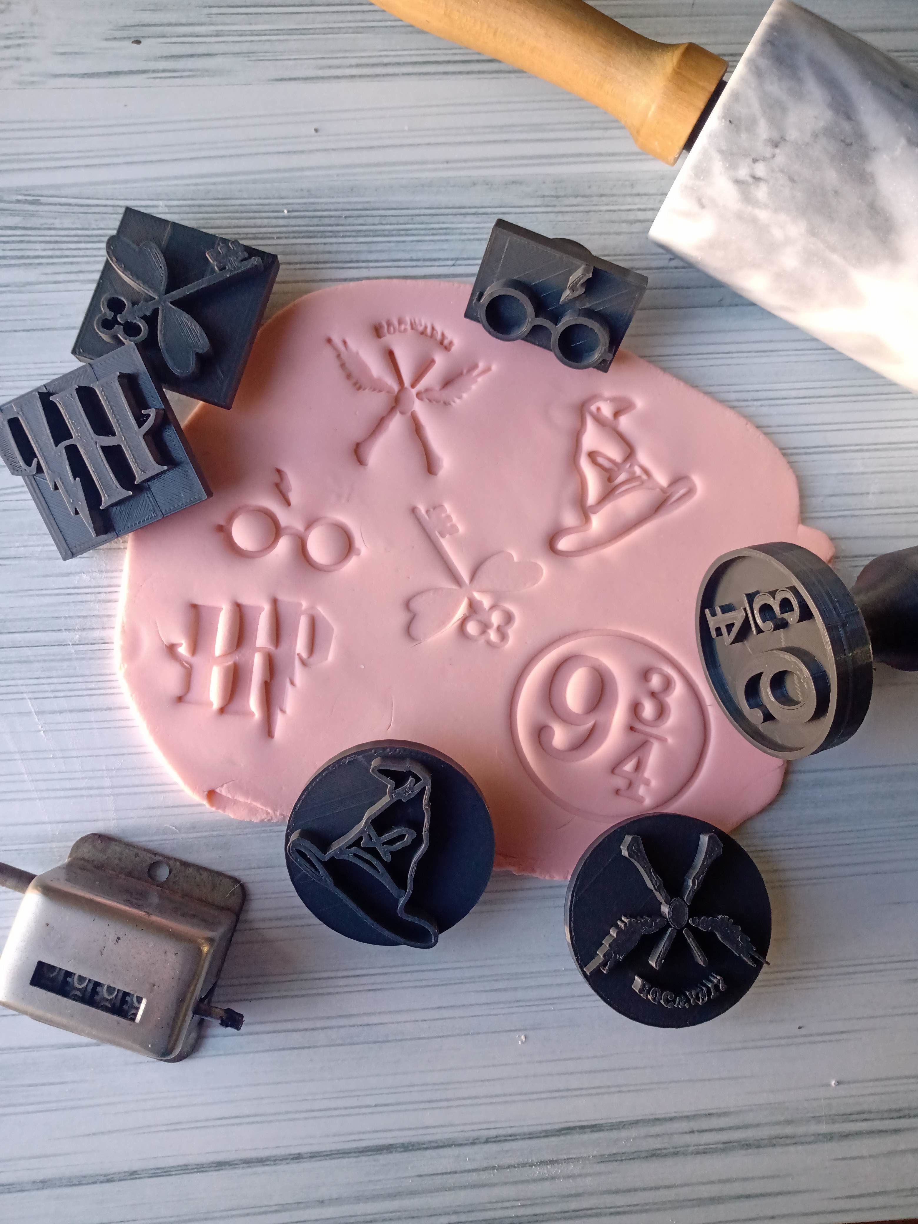 Combo x 10 Set de Sellos con Mango Interacambiable Varios 3D print model_15