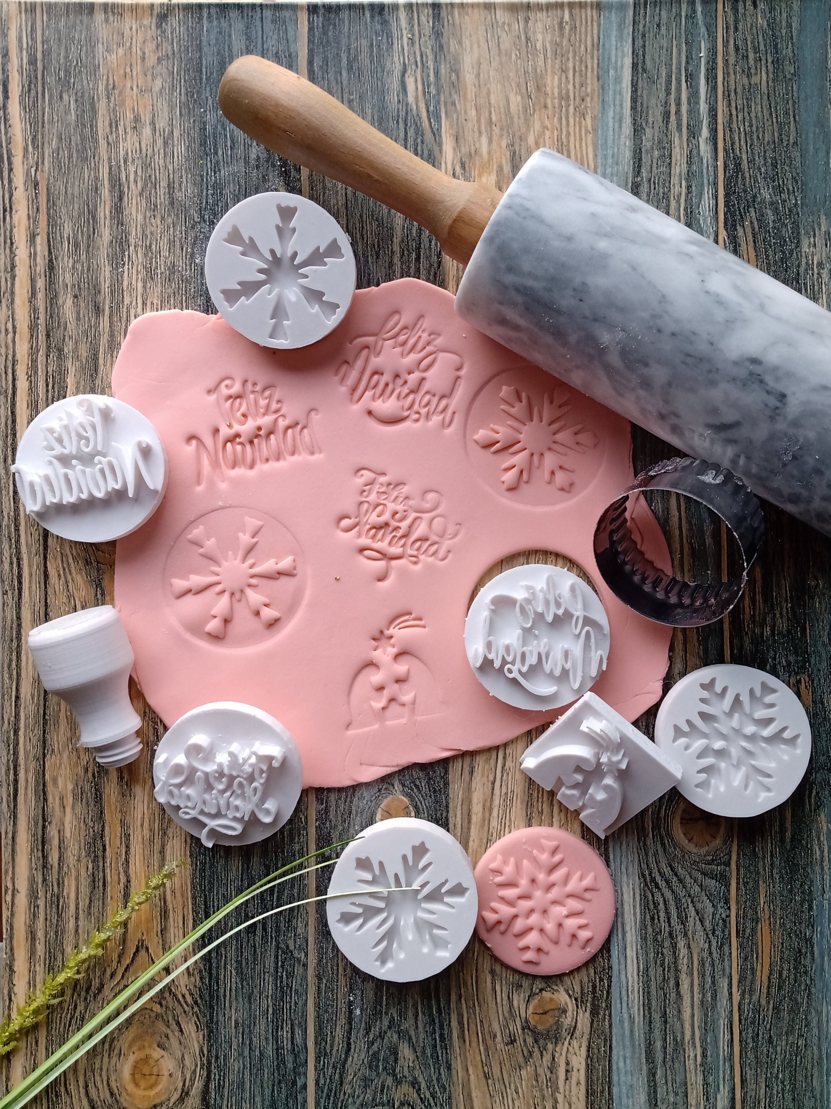 Combo x 10 Set de Sellos con Mango Interacambiable Varios 3D print model_1