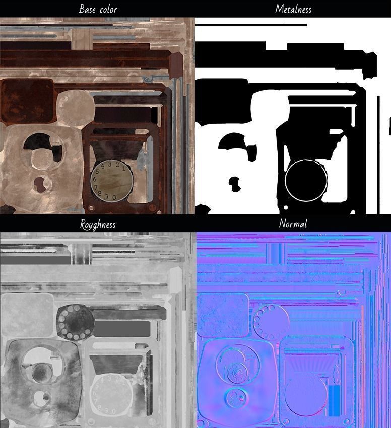 Antique Telephone 19 century Low-poly Low-poly 3D model_6