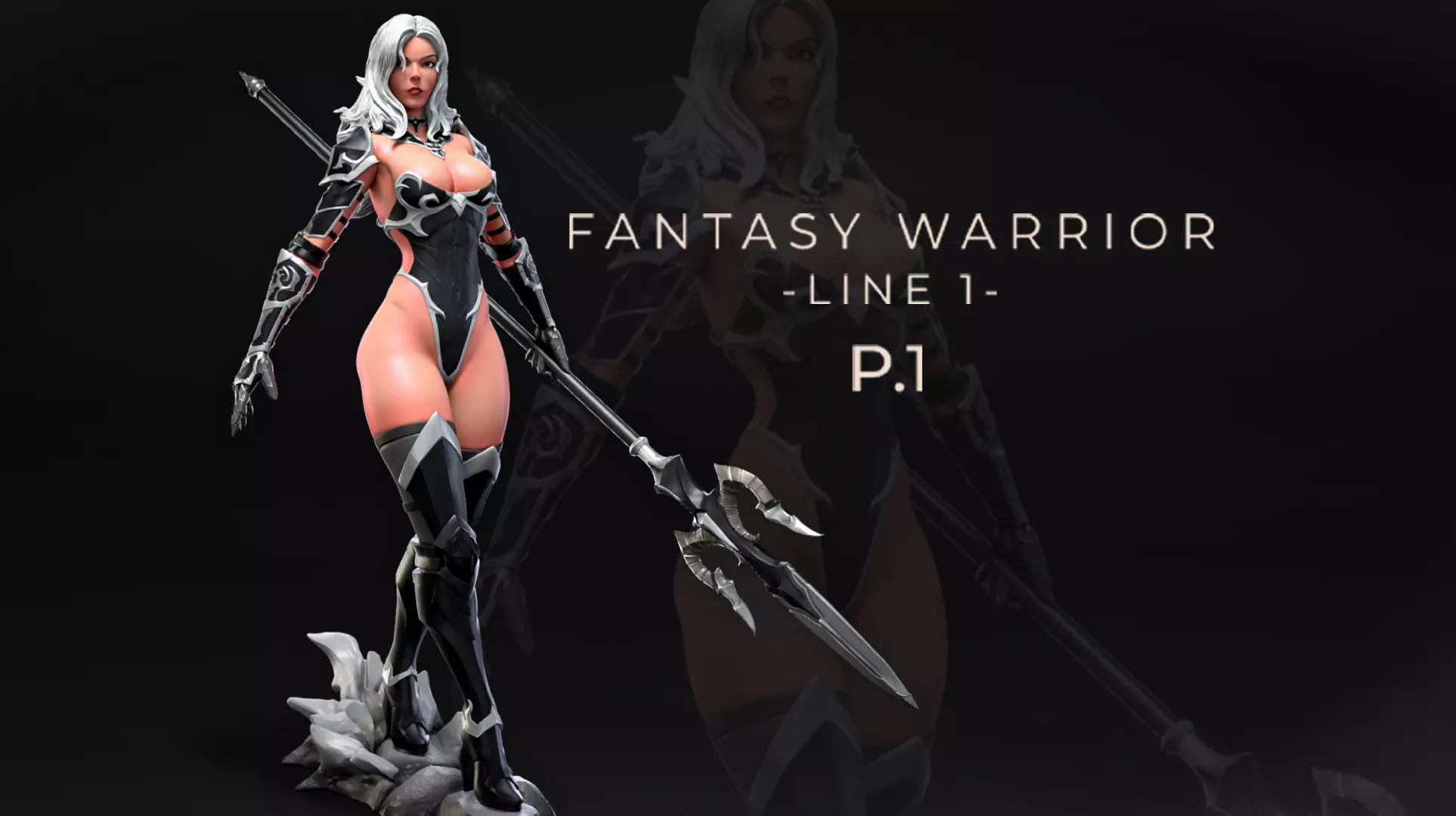 Fantasy Warrior - Line 1 - F1 3D print model_0