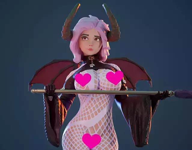 3D Print model - succubus - b 3D print model