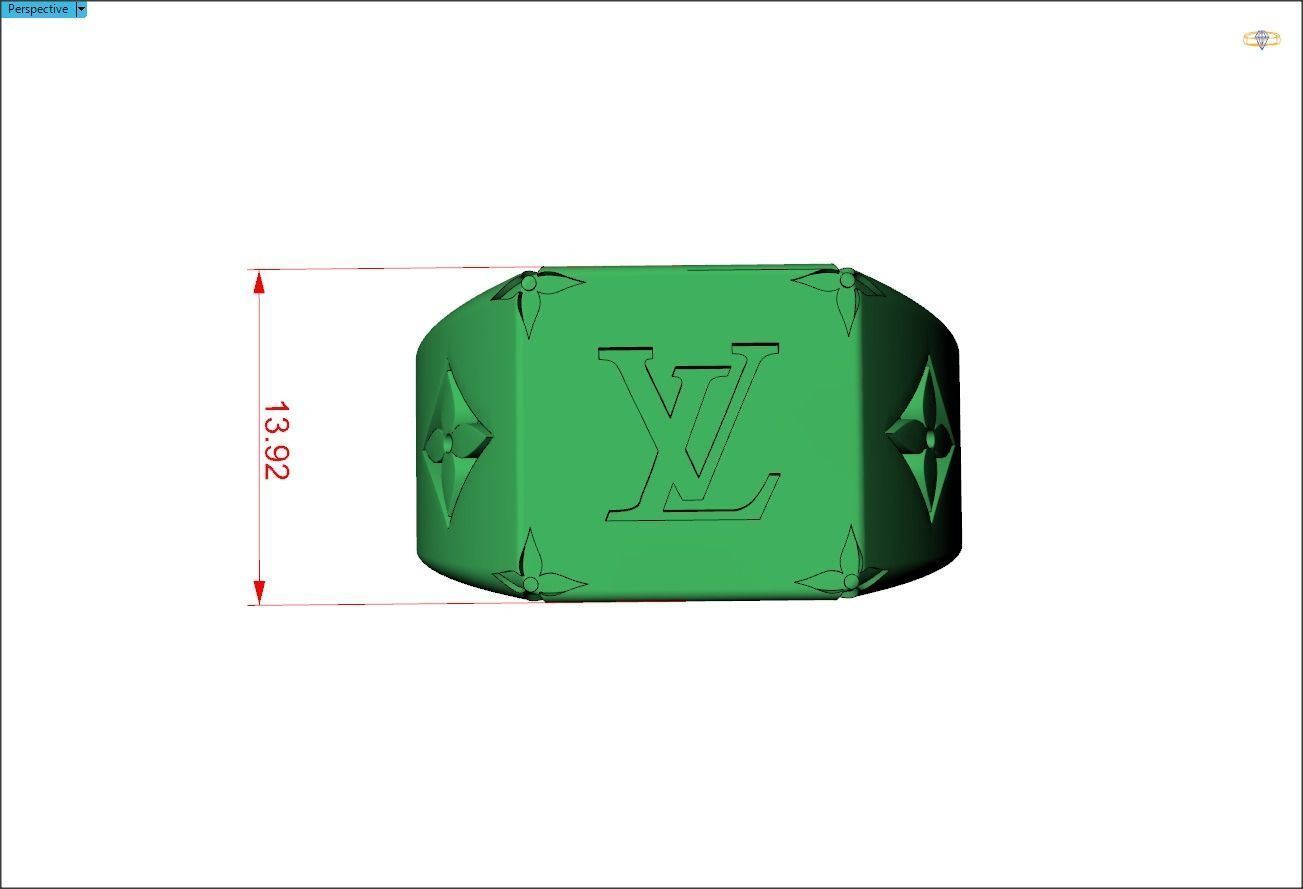 LV Ring 3D print model_3