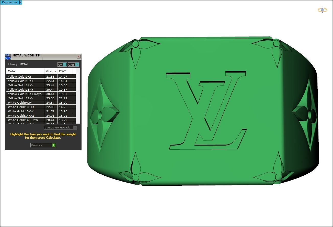 LV Ring 3D print model_6