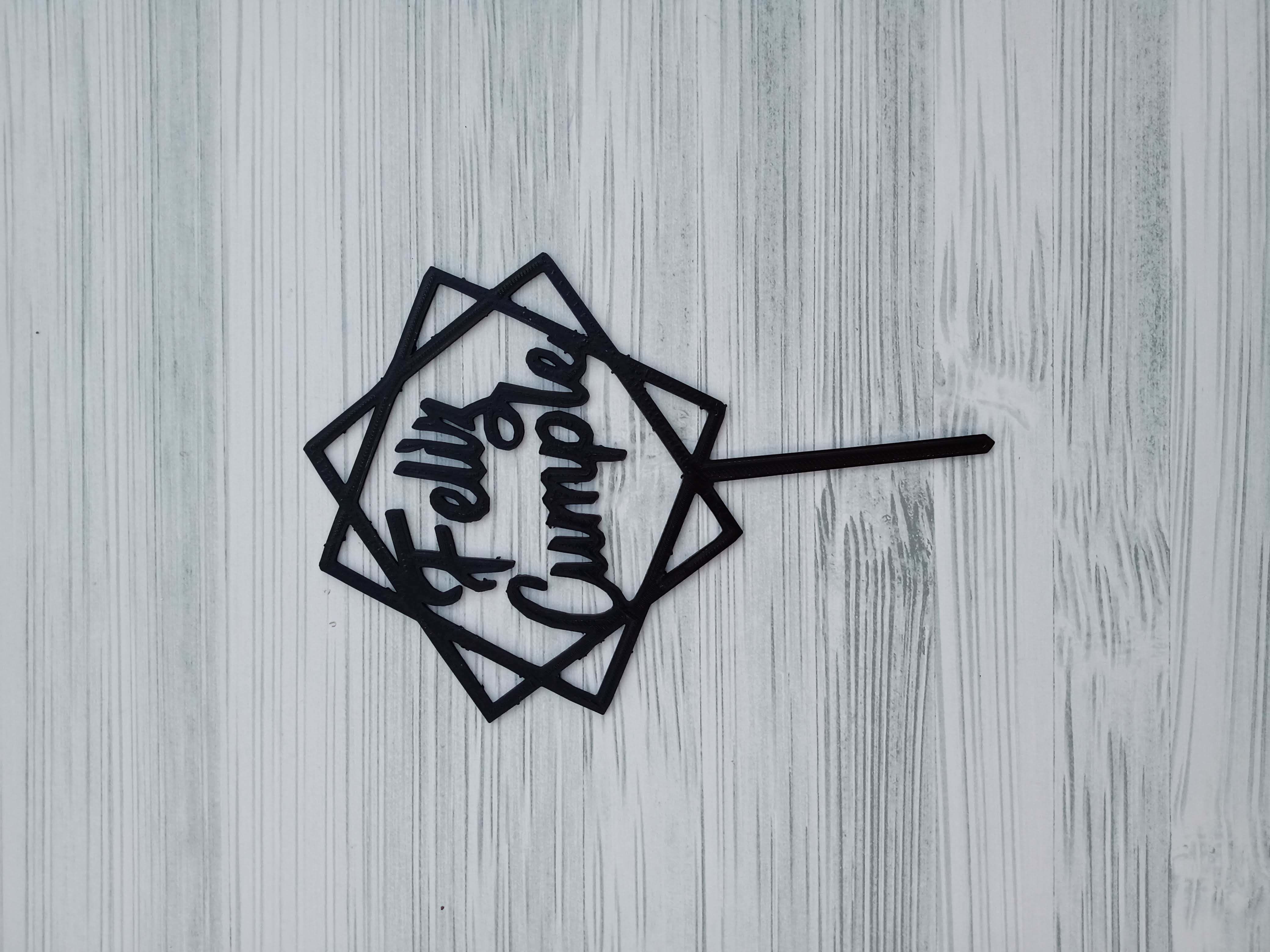 Combo x 100 Toppers Adornos para torta  3D print model_4