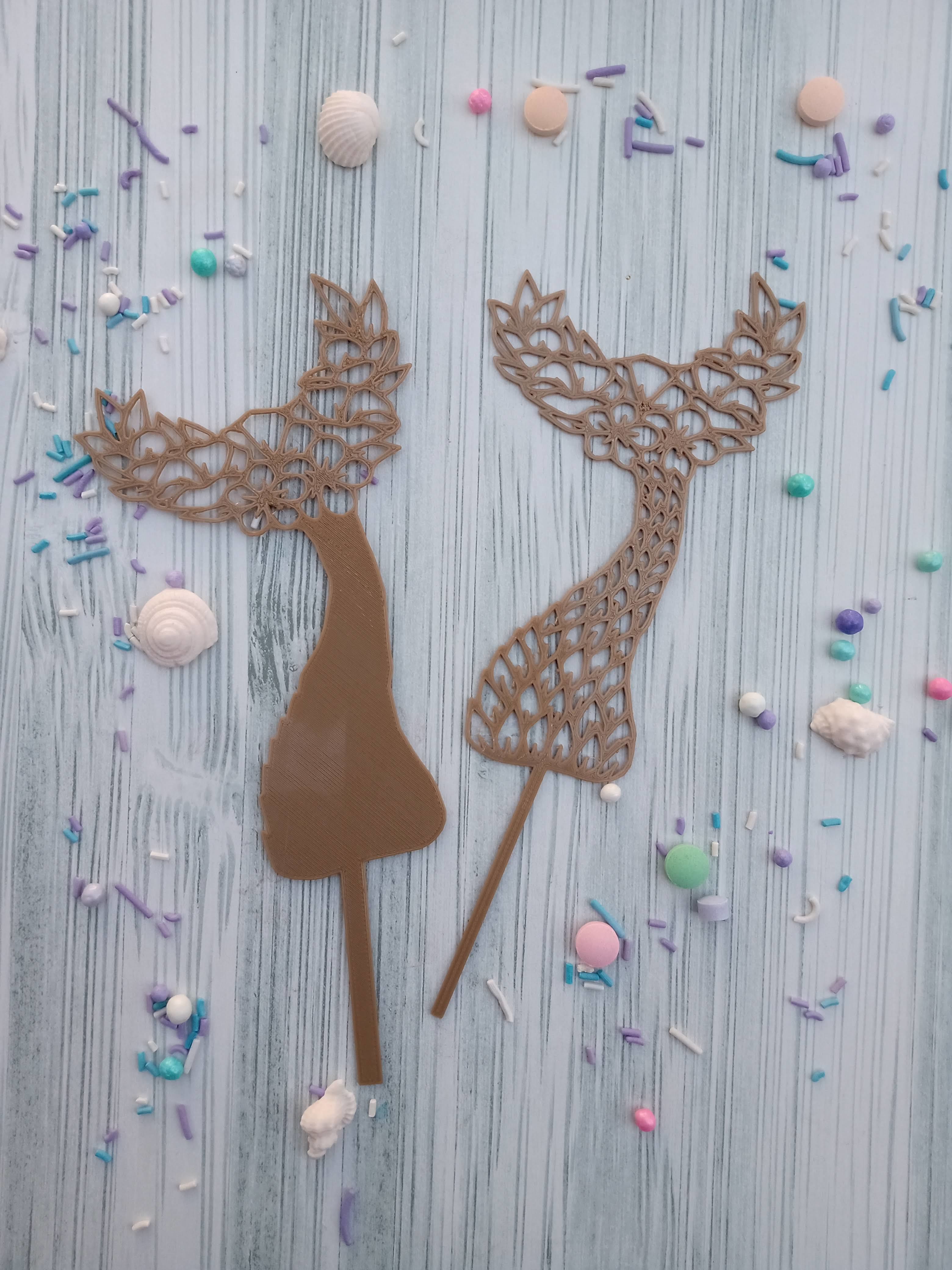 Combo x 100 Toppers Adornos para torta  3D print model_33