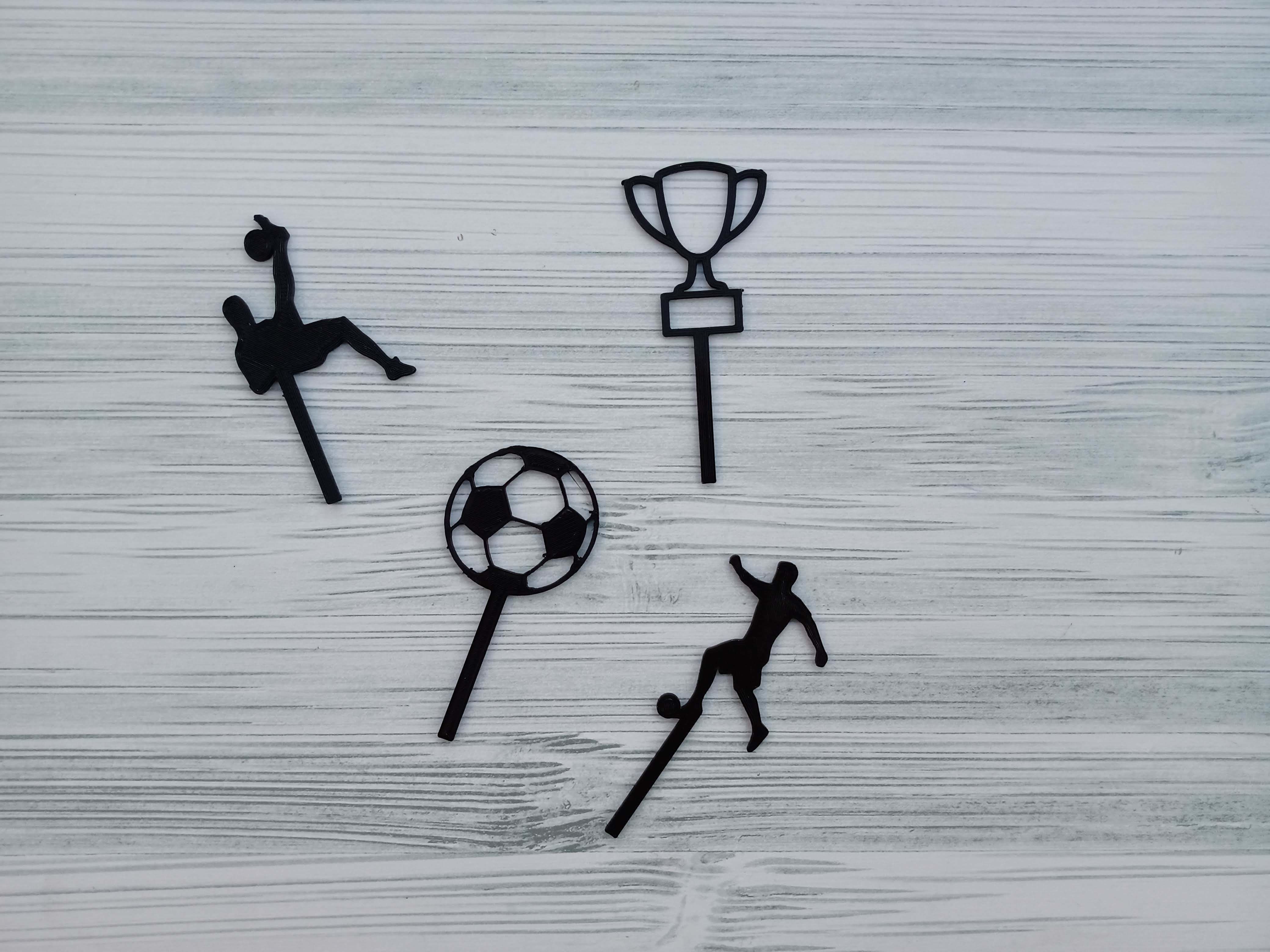 Combo x 100 Toppers Adornos para torta  3D print model_8