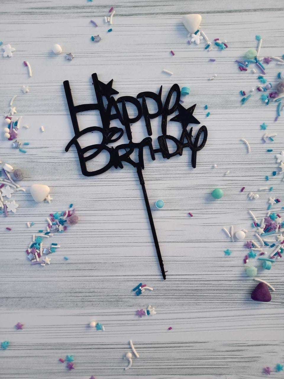 Combo x 100 Toppers Adornos para torta  3D print model_6