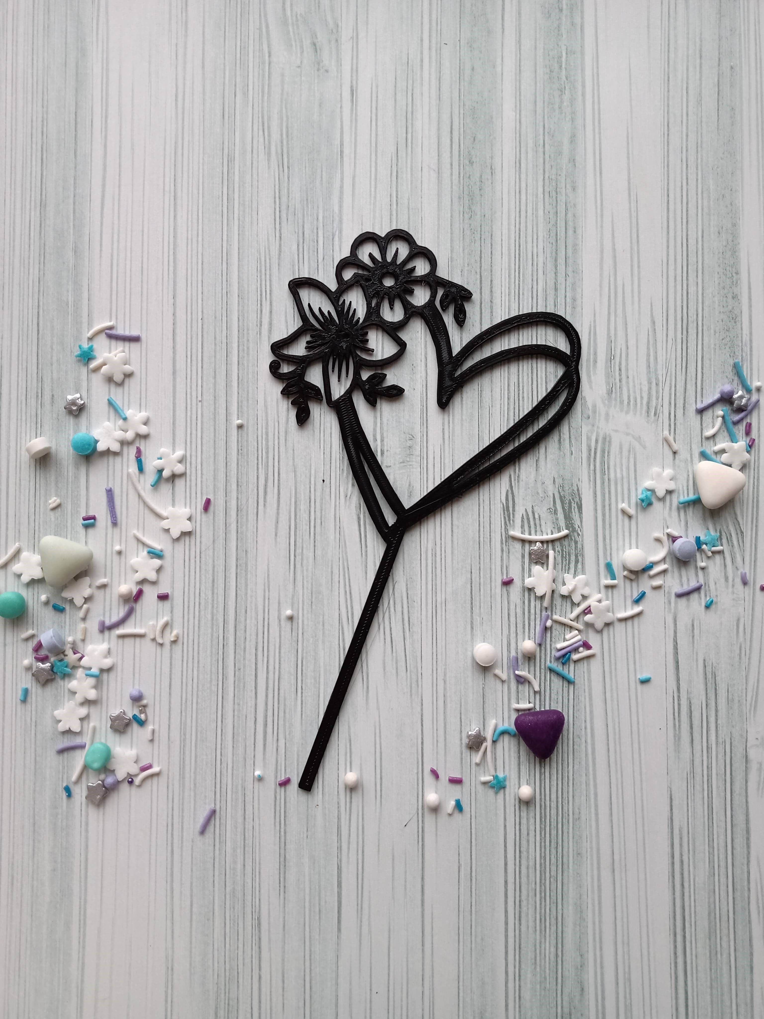 Combo x 100 Toppers Adornos para torta  3D print model_26