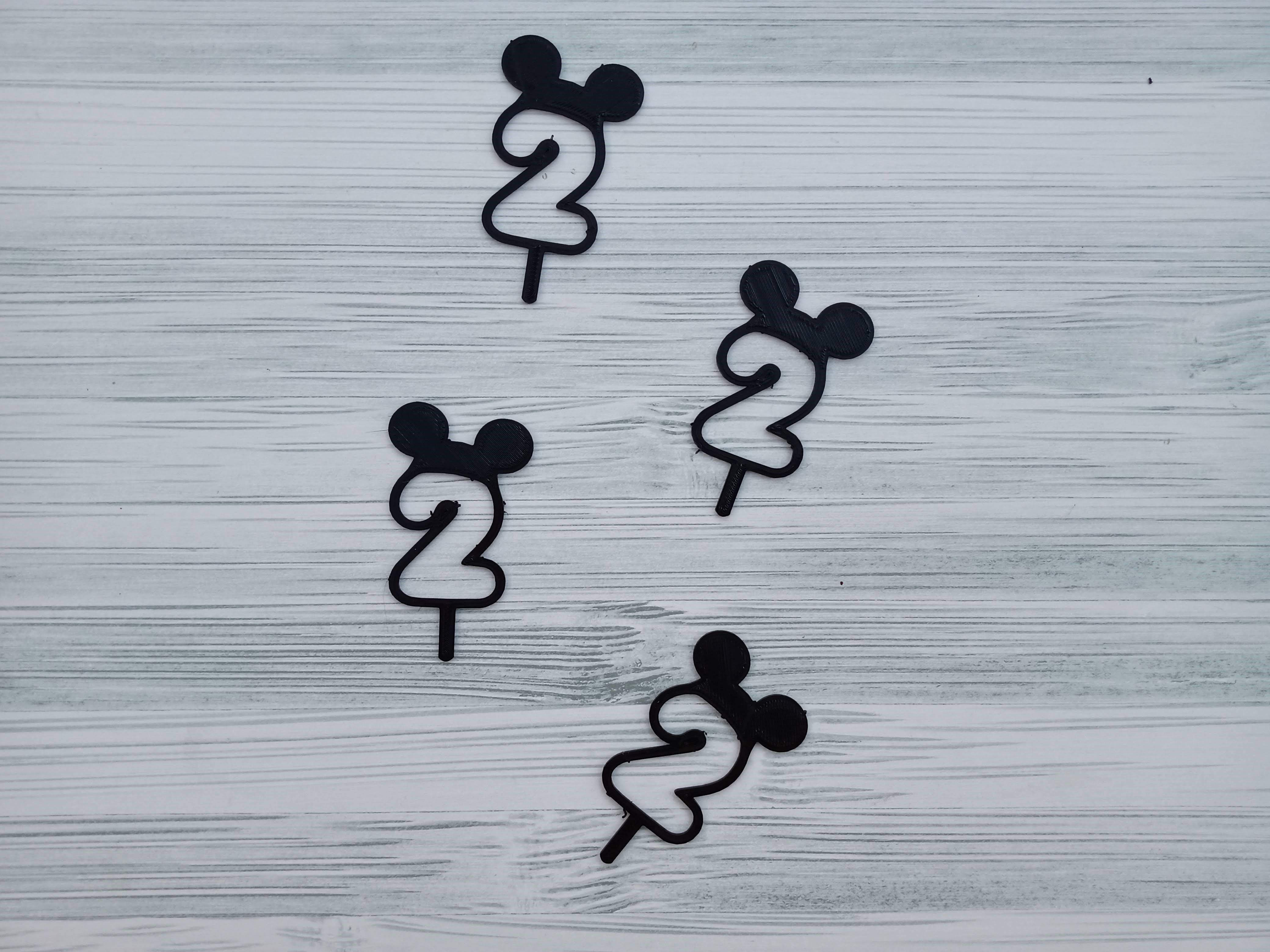 Combo x 100 Toppers Adornos para torta  3D print model_21