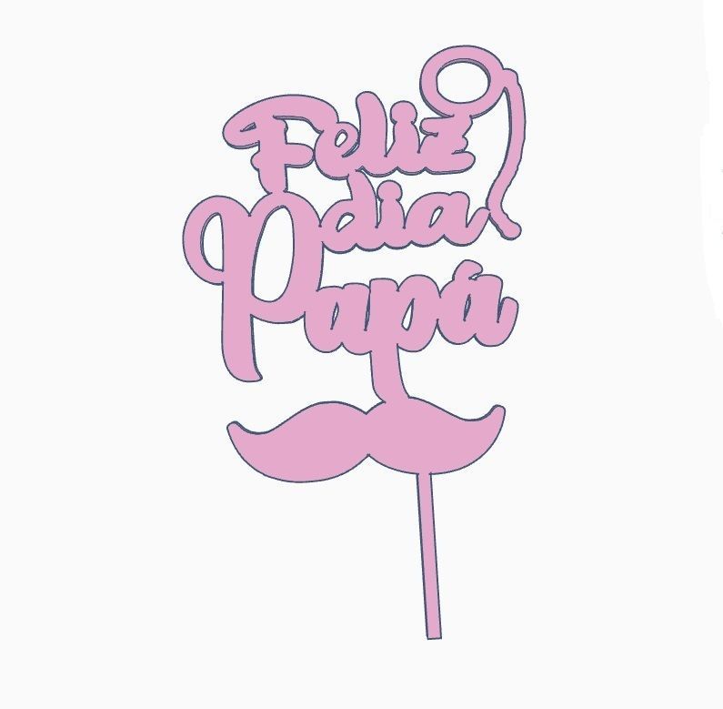 Combo x 100 Toppers Adornos para torta  3D print model_35