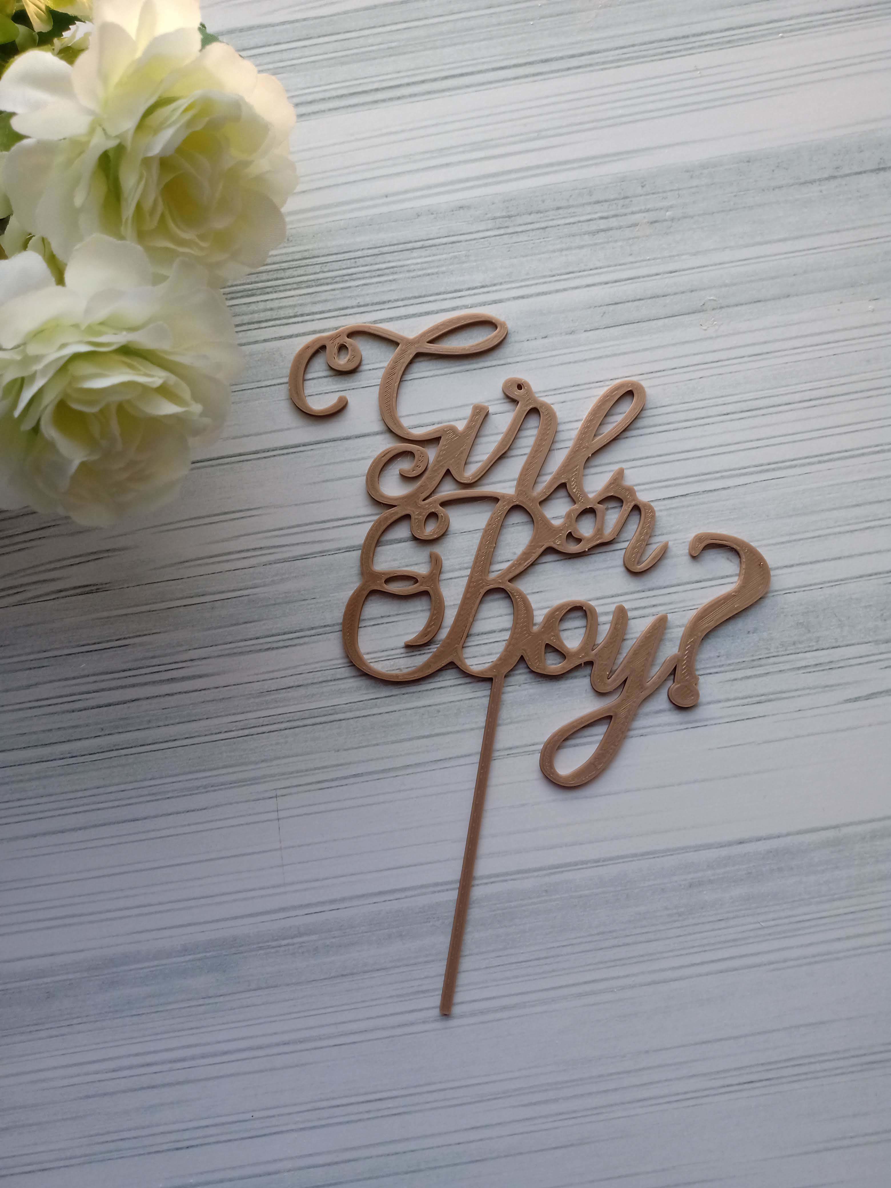 Combo x 100 Toppers Adornos para torta  3D print model_11